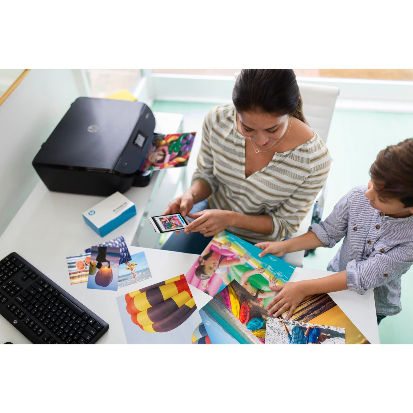HP Premium Plus Photo Paper, Satin, 8.5x11 in, 50 sheets (CR667A)
