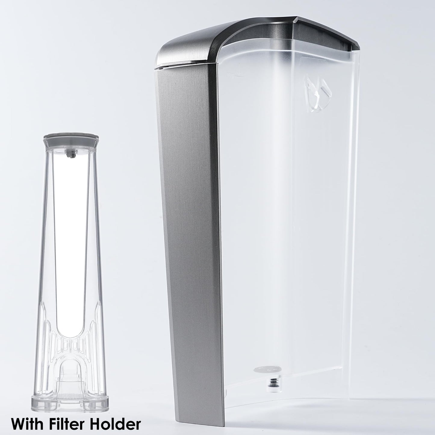 Replacement Water Reservoir + Filter Holder, Compatible with Keurig K-Elite K90 Coffeemaker, 75oz, Brushed Silver