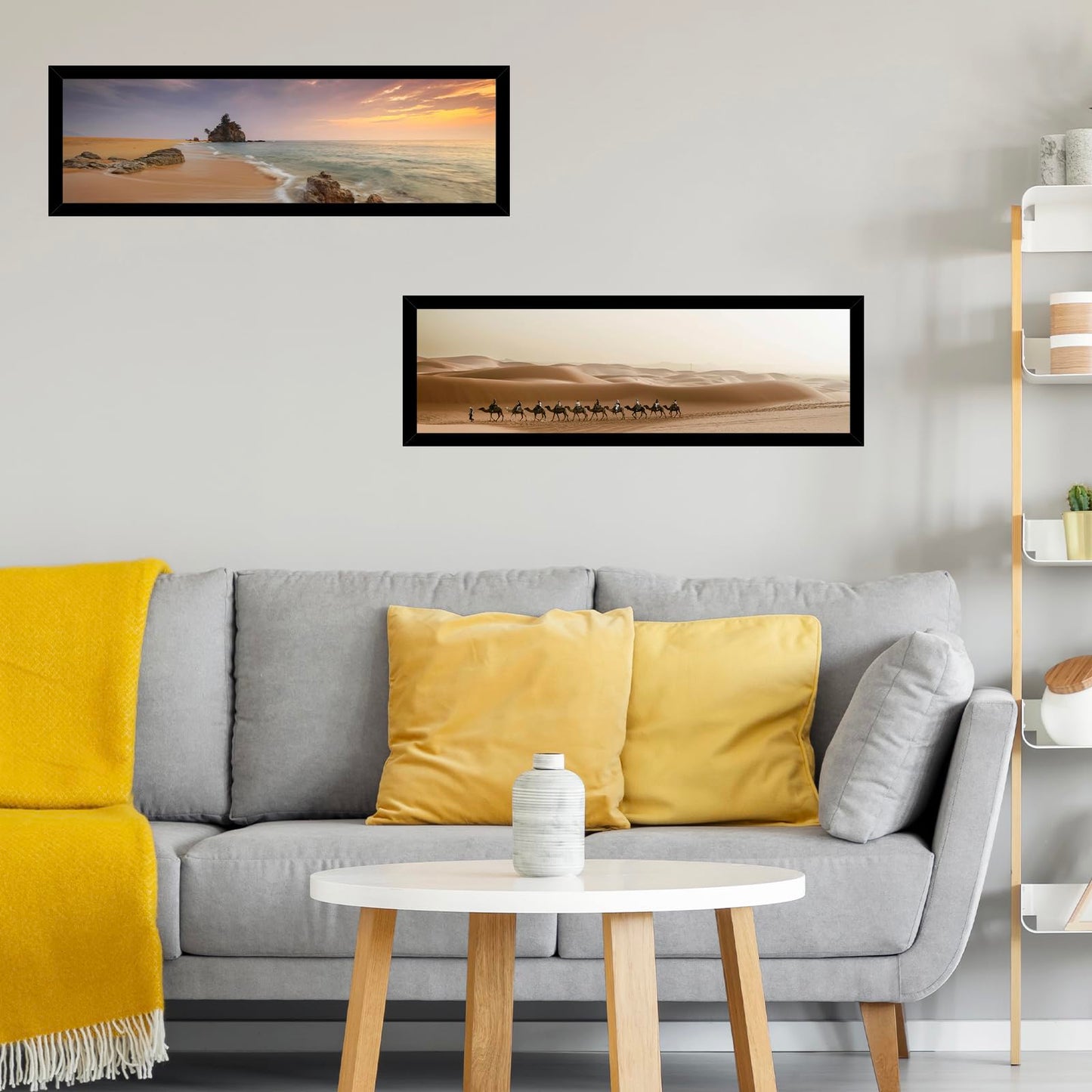 JCJMY 13x39 Picture Frame Black for Puzzles Poster Photo Picture, Horizontal and Vertical Formats for Wall Hanging, 13 x 39 Wall Gallery Poster Photo Puzzles Frame for 13 by 39 Photos Posters, Black