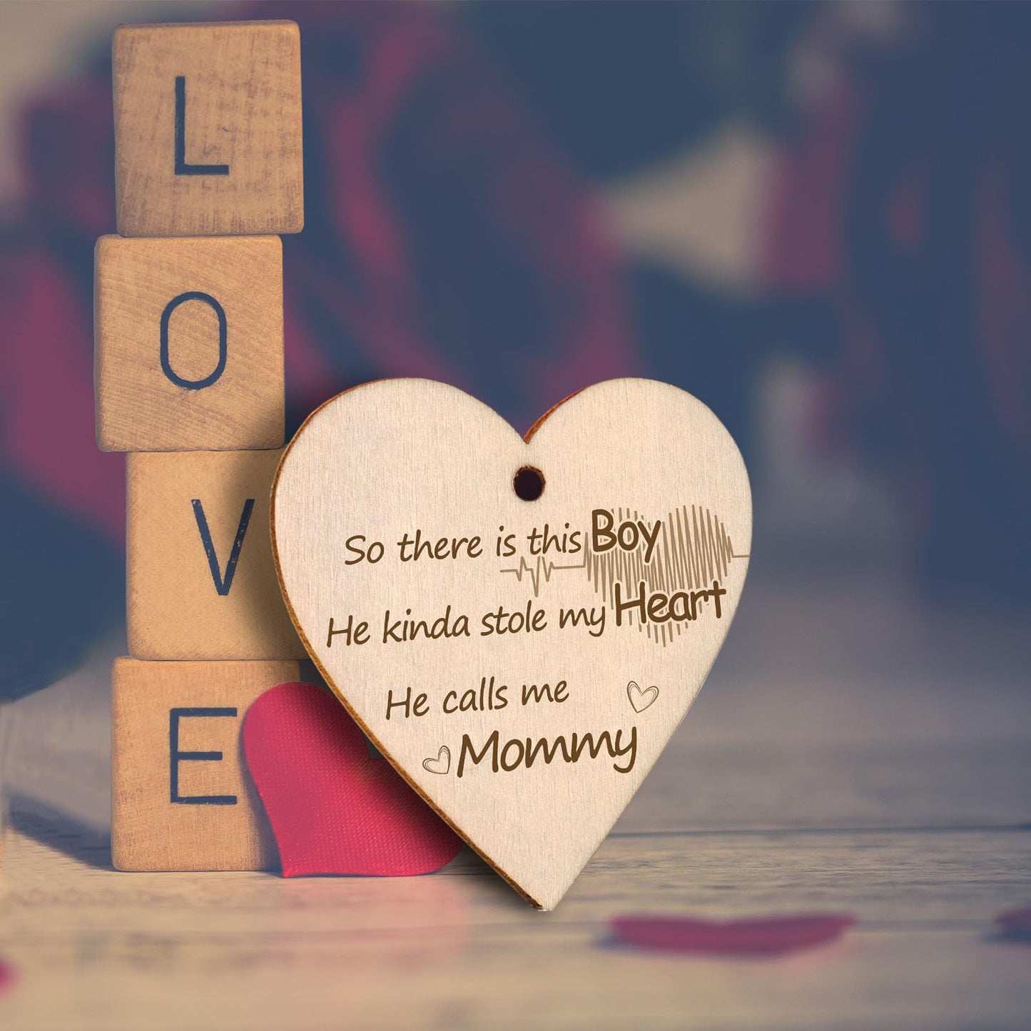 EYITUPC So There is This Boy He Calls Me Mommy Picture Frame Mother and Son Gifts New Mom Gifts, Display Two 4x6
