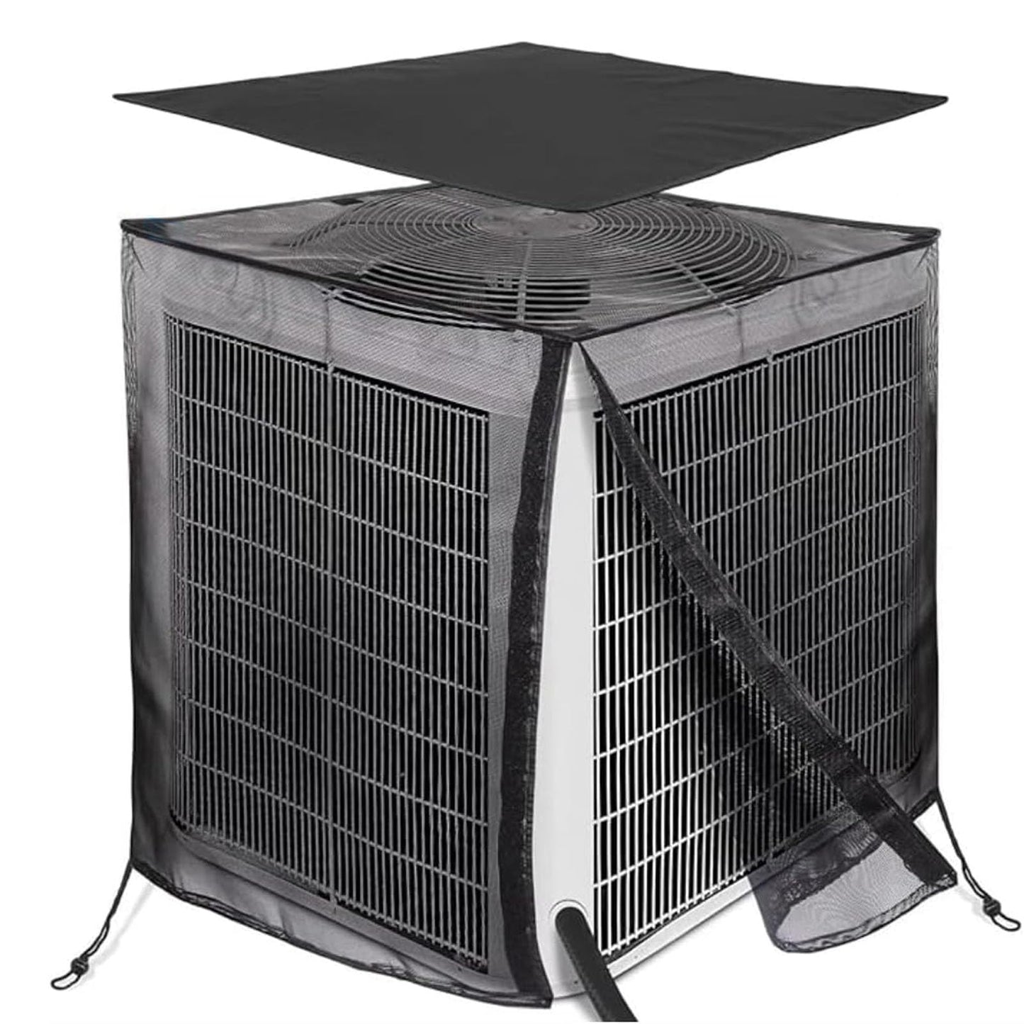 Air Conditioner Covers for Outside with 600D Detachable Breathable Waterproof Top, Winter AC Unit Covers Outdoor Against Cottonwood, Leaves, Snow (36"L x 36"W x 40"H)