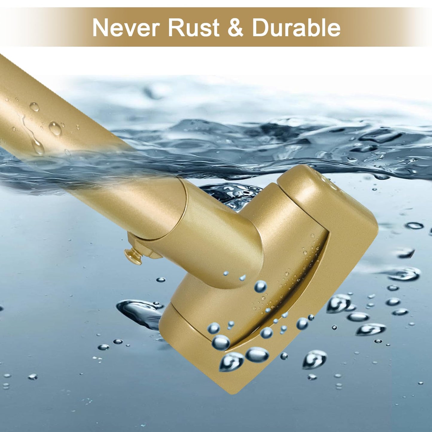 YNL Curved Shower Curtain Rod 35-82In(2.9-6.8Ft), Gold Round Rustproof Shower Rod for Bathroom Bathtub, Adjustable Arched Shower Curtain Rod, Never Rust|Extra Space|Non-Slip|Expandable|Need to Drill.