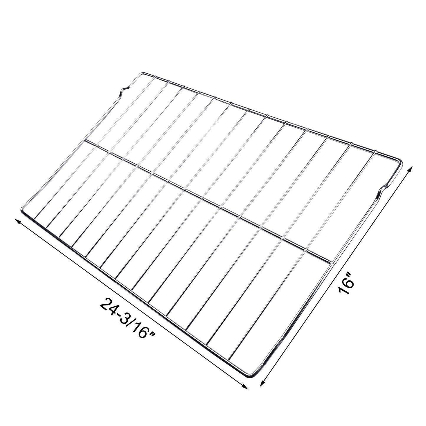 New Upgraded Evecad Range Oven Rack 316496201, Stainless Steel Replacement Parts, suitables for Frigidaire Range/Stove, 24-3/16 x 16 Inches, 2PCS