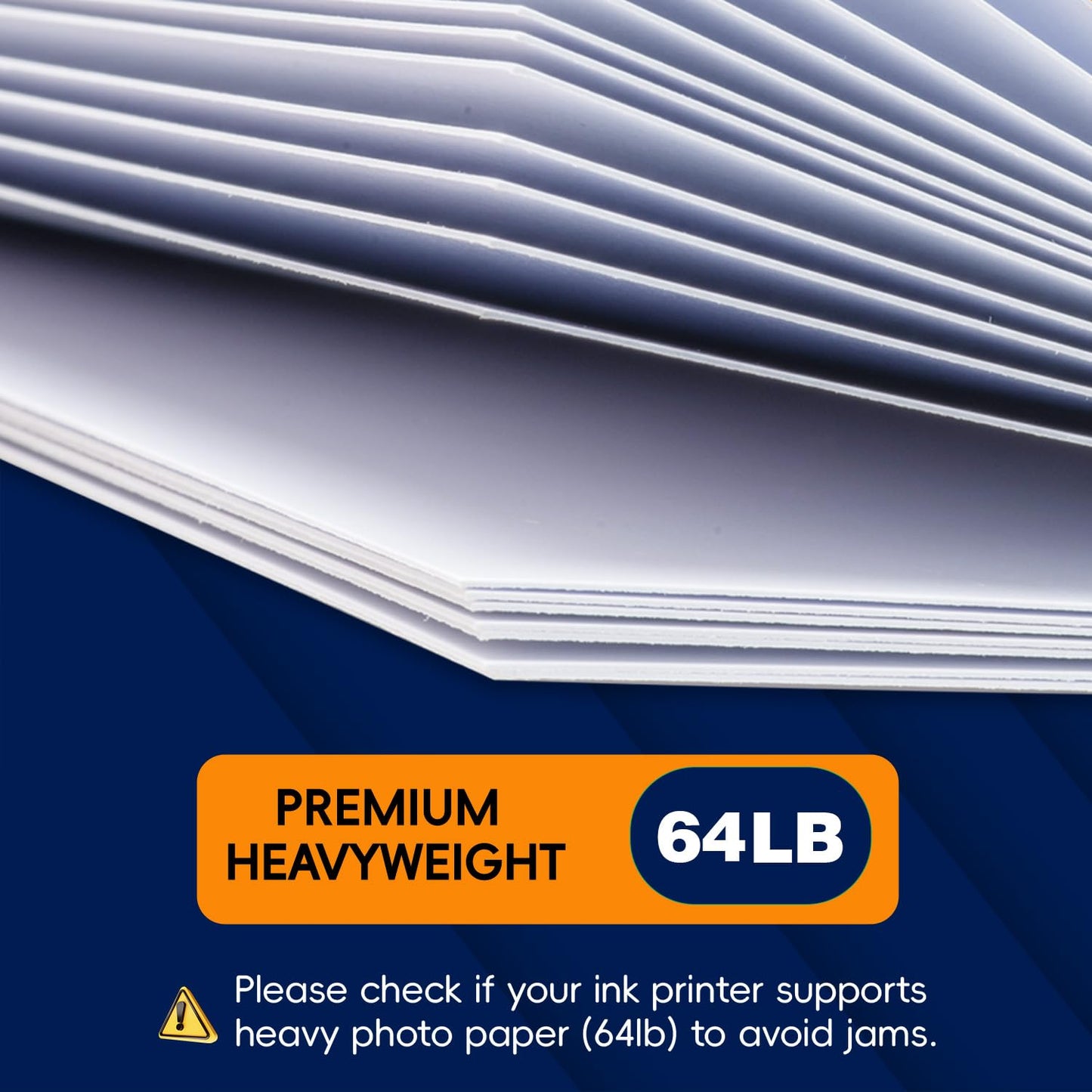 Inkjet Photo Paper 8.5x11", 200 Sheets 64lb/240gsm Glossy Double Sided Cardstock Premium Heavyweight Photographic Paper for Inkjet Printer Instant Dry Postcard Picture Brochure DIY Flyers