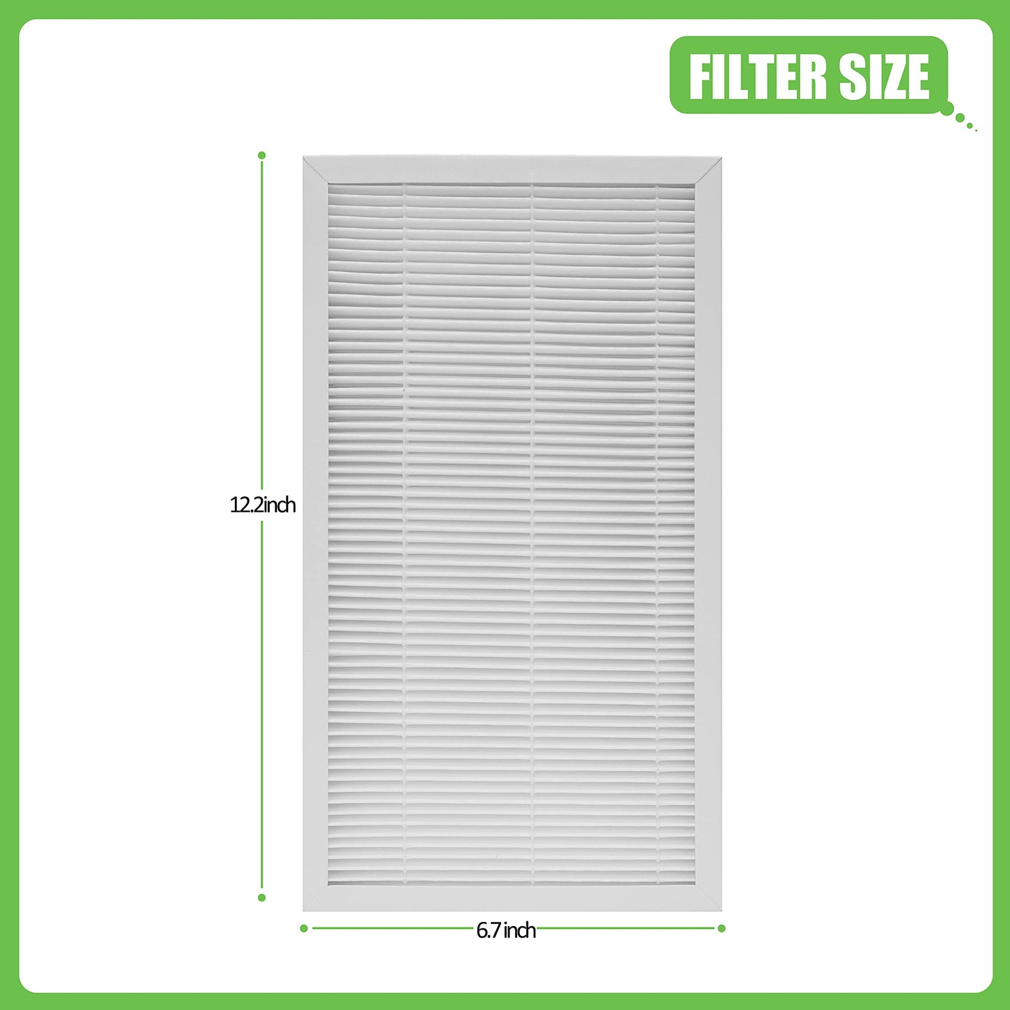 Hichoryer F1 Filter Allergen Reduction, Replacement Filter Compatible with Filtrete C01 T02 Room Air Purifier FAP-C01-F1 and FAP-T02-F1,4 Pack