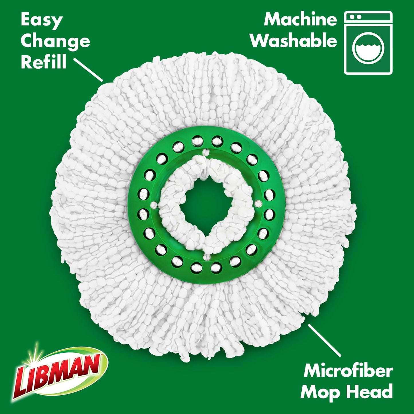 Libman Tornado Spin Mop Refills - Case of 2