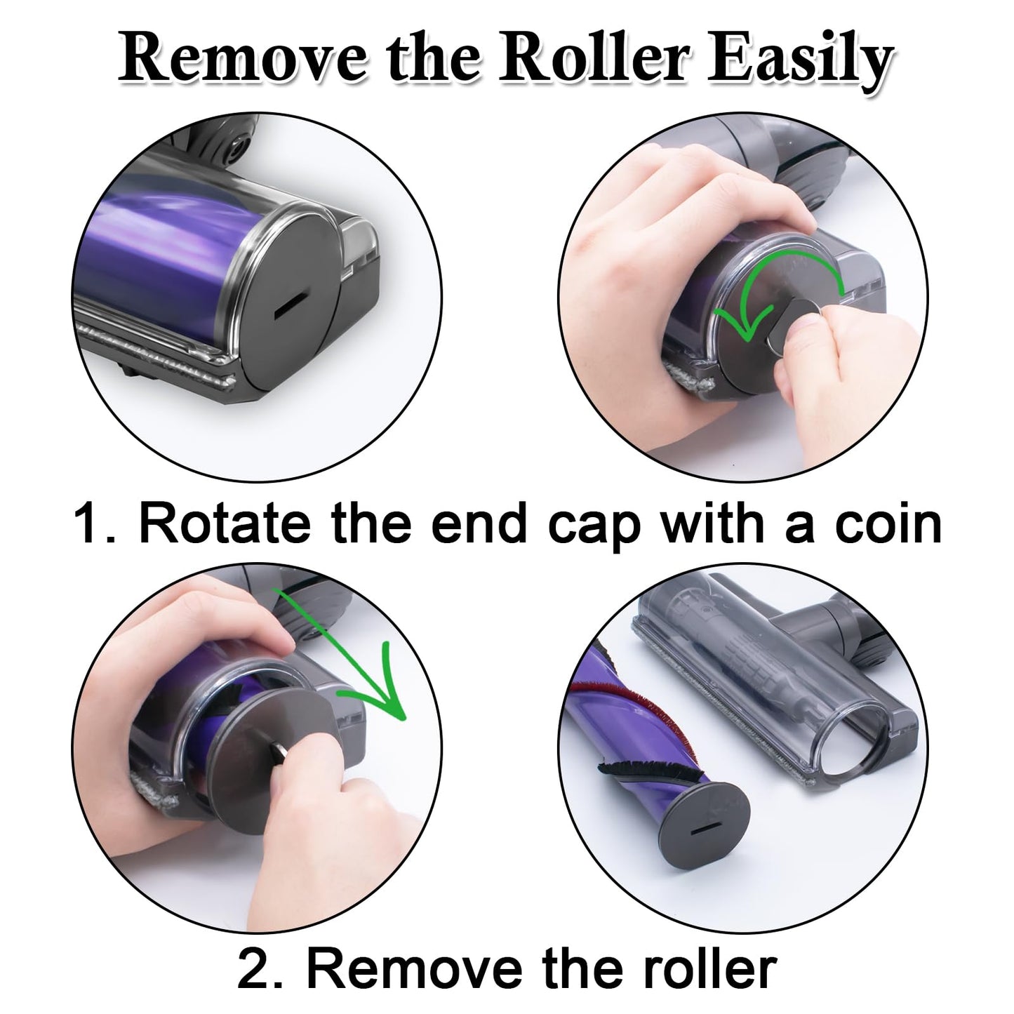 Quick-Release Motorhead Cleaner for Dyson V7 V8 V10 V11 Vacuums Cleaner Head Dyson Replacement Part Electric Head for Hardwood Floor Carpets