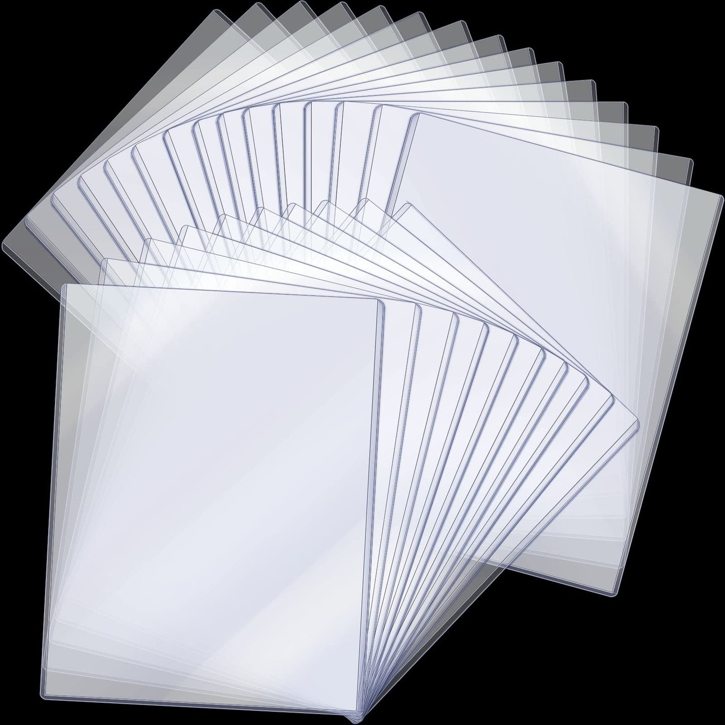 Jecery 25 Pcs 8.5 x 11'' Rigid Print Protectors Clear Rigid Plastic Paper Page Protectors Photo Plastic Sleeves for Document