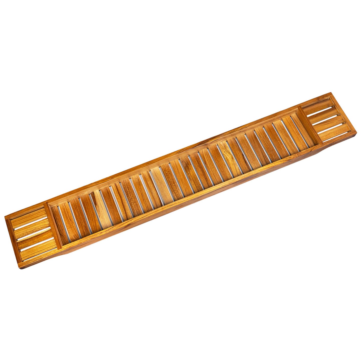 VaeFae Teak Bathtub Tray, Wooden Bath Caddy for Bathtub, Bath Tub Wood Table for Tub, 39.8" x 6" x 1.8"