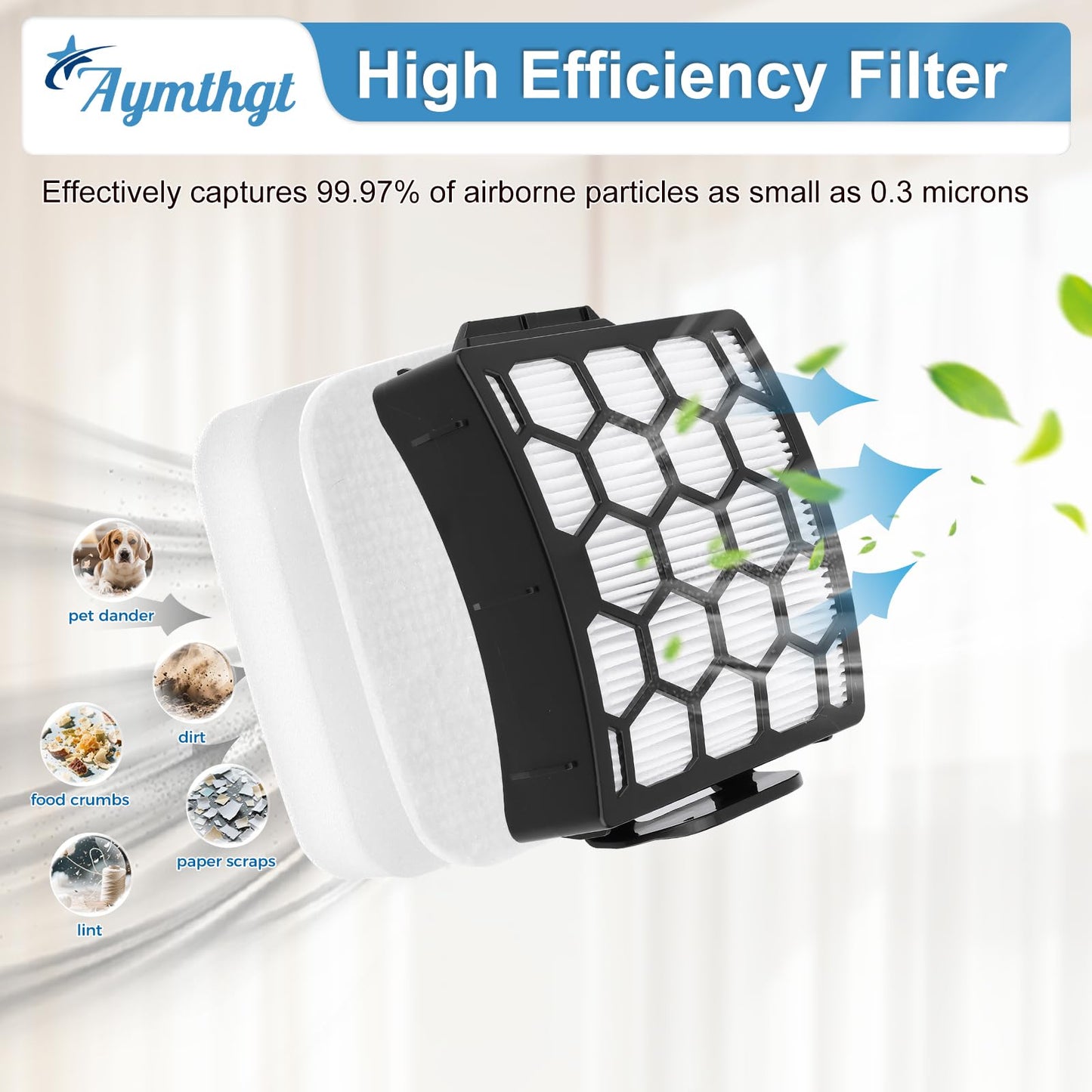 Aymthgt LA802 Brush Roller and Filter Set for shark LA802 Detect Pro Lift-Away Duo Clean Vacuum, 1 Brush Roller + 2 Filter + 4 Foam Felt Filters + 4 Odor Neutralizer Cartridges, Parts XFFK320 XHF320