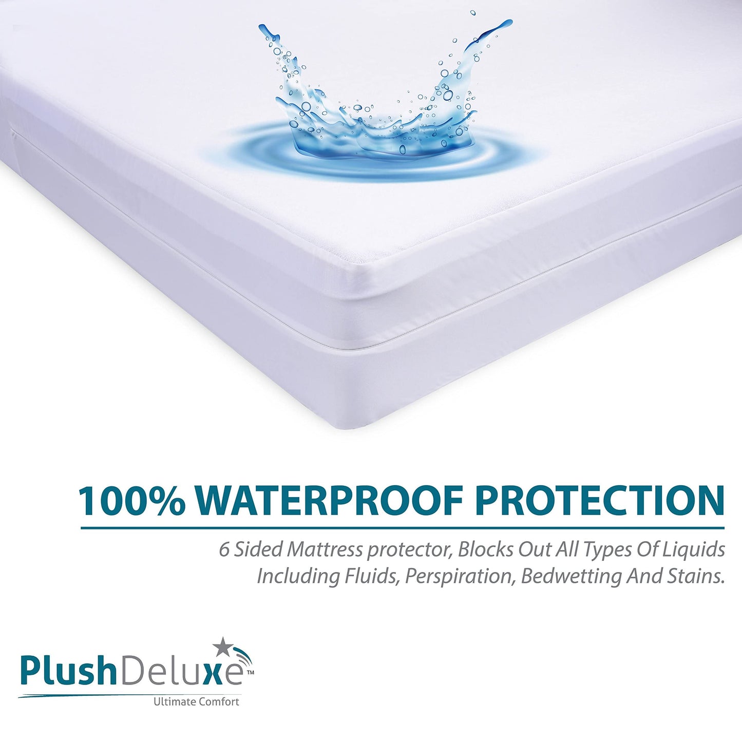 Twin-XL 39X80 Size Mattress Encasement - Zippered Waterproof, Bedbug Proof, College Dorm Size, 6-Sided Protection - Hypoallergenic Cotton Terry Fabric 12-15" Depth