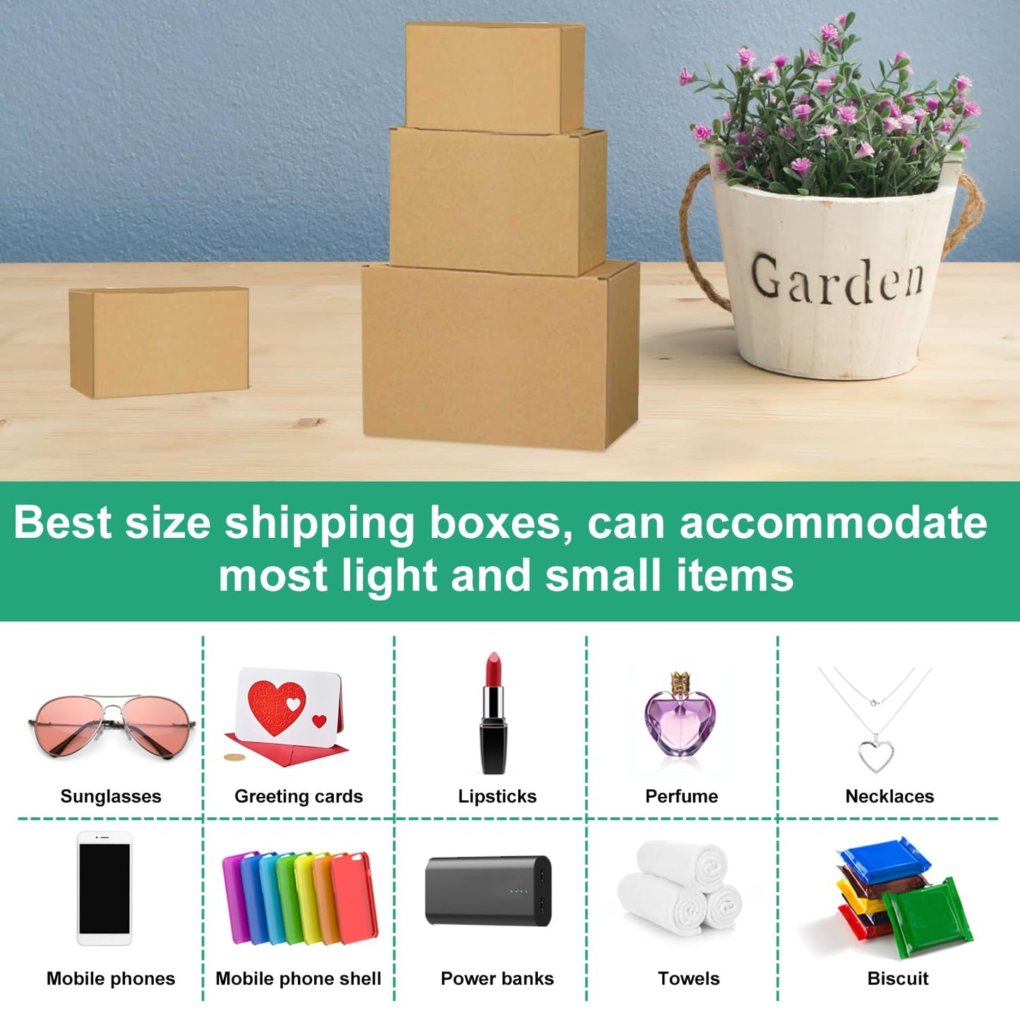 36Pcs Shipping Boxes,8x6x6 & 9x6x4 & 10x7x5 Mix and match Small Shipping Boxes,3 Sizes 12PCS Each shoe boxes cardboard.