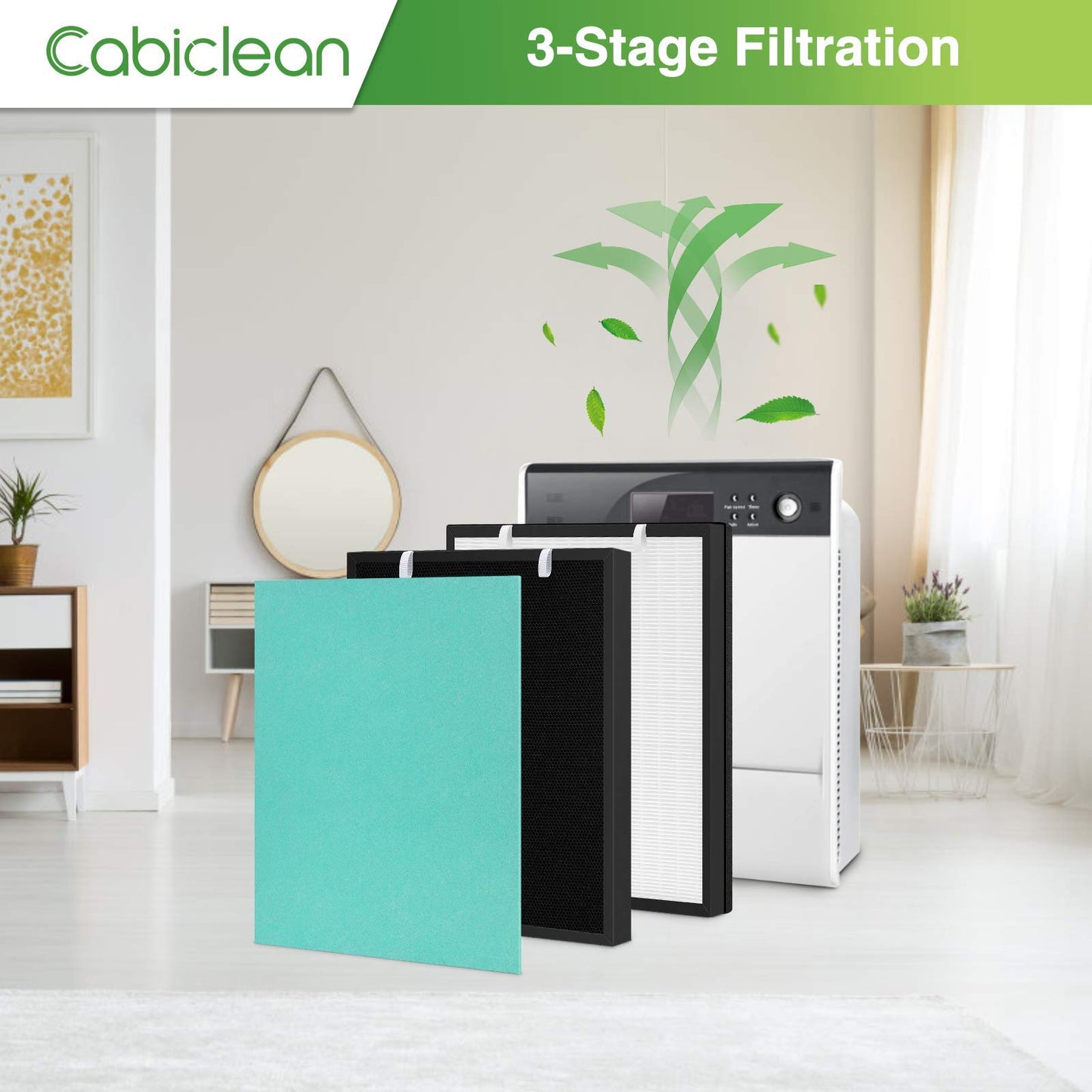 RFM80 Replacement Filter for Max Air Purifier (Model OVHM80), with 3-in-1 HEPA and High-Efficiency Activated Carbon Filter, Compared to Part #RFM80, 1 Set