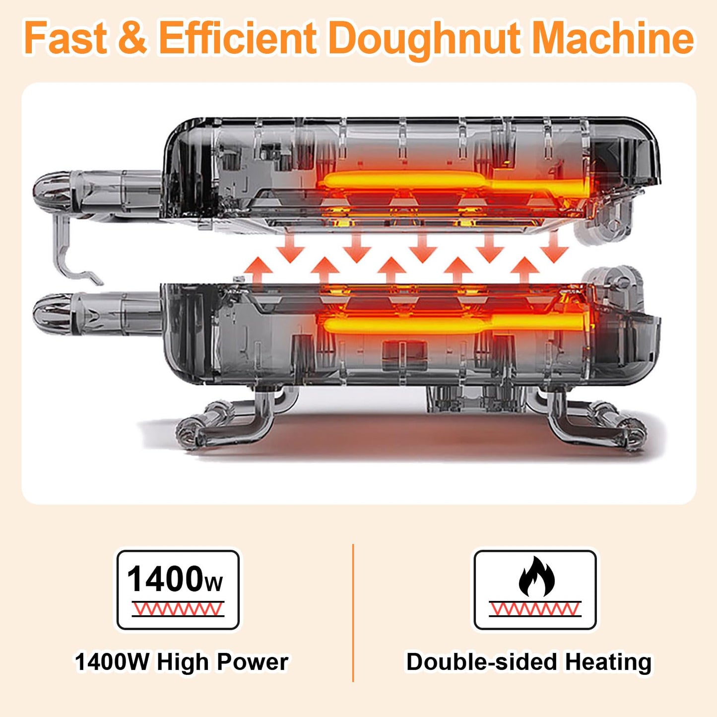 2026 Mini Donut Maker Machine for Home, Kid-Friendly 16-Hole Electric Doughnut and Pancake Maker with Non-Stick Surface, Ideal for Homemade Doughnuts (Black with Mini Oven Gloves & Brush)