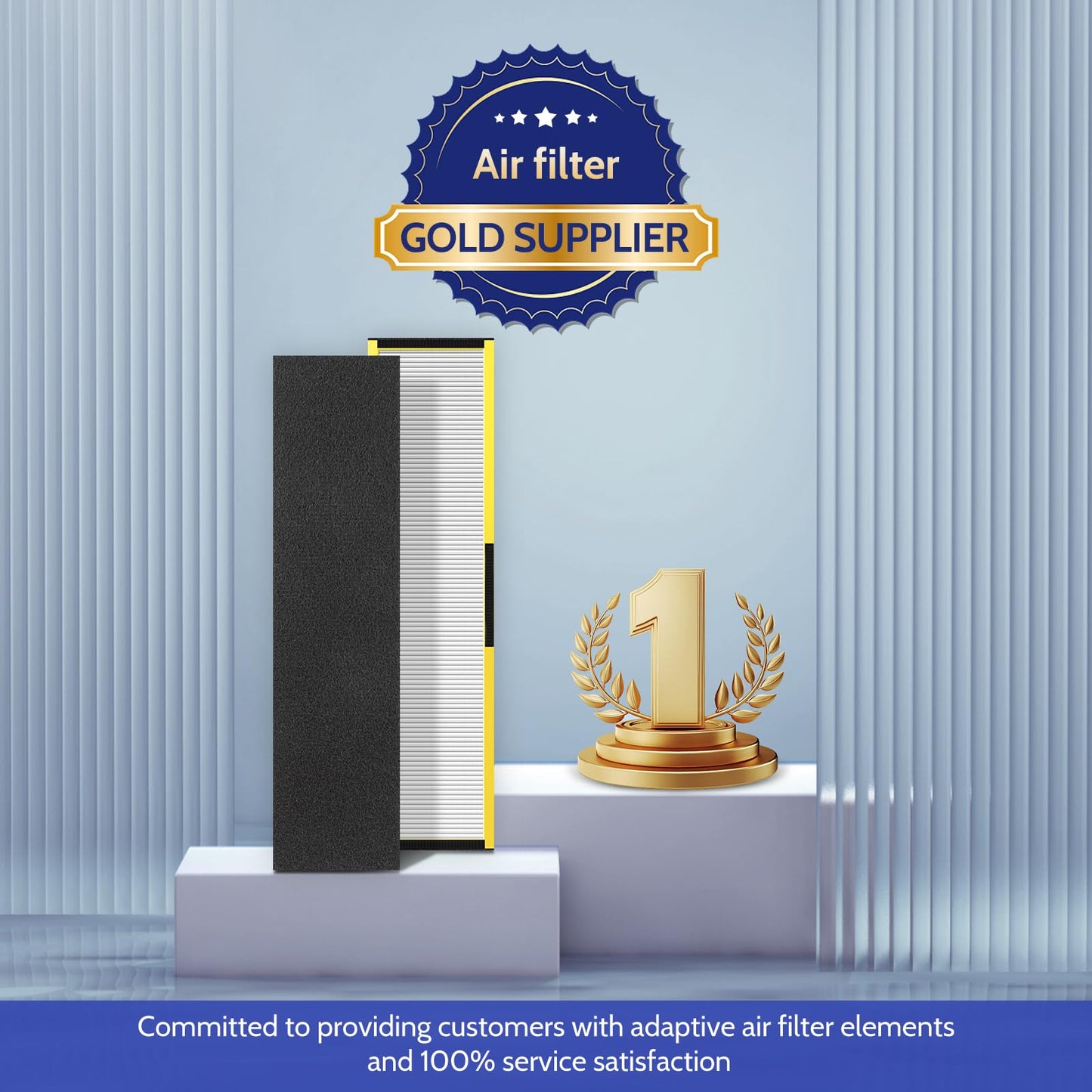 XBGG FLT5000 Filter-C True HEPA Replacement Filter for AC5000 AC5000E Air Purifier Compatible with G-Guardian AC5250PT, AC5300B, AC5350B, AC5350W, CDAP5500, 3 HEPA Filter C + 6 Pre-Filters