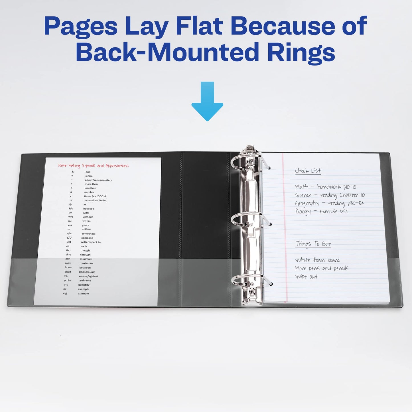 Avery Heavy-Duty View 3 Ring Binders, 4" One Touch Slant Rings, 760-Sheet Capacity, 4.5 Inch Wide Spine, Great for Home, School Supplies, Office, or Organization Needs, White Binders (4-Pack of 79704)