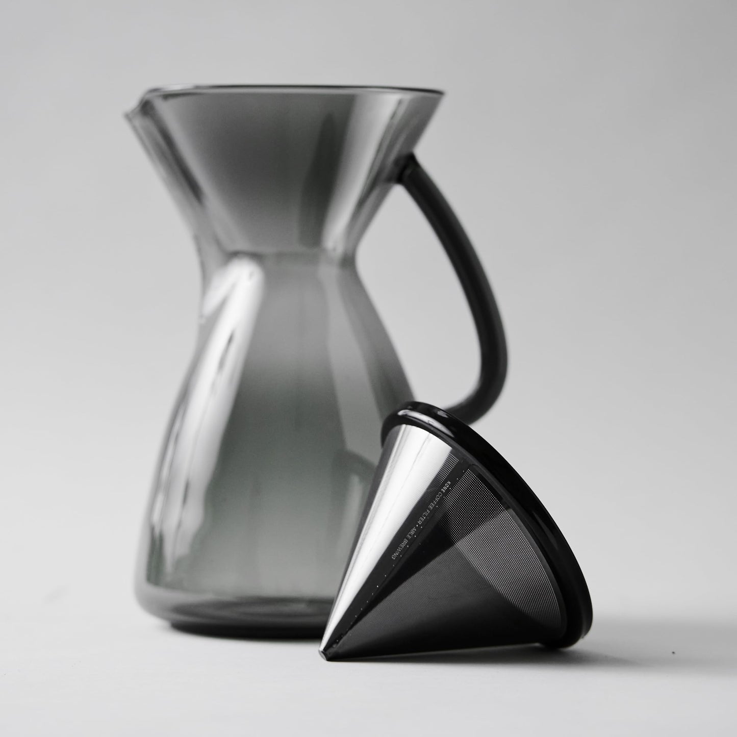 Able KONE compatible with Chemex: The Original Reusable Black Titanium Coffee Filter