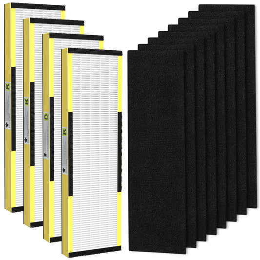 4 Pack FLT4825 Filter B Replacement with Activated Carbon Pre-Filters Compatible with Guardian HEPA Air Purifier AC4825 AC4825E AC4300 AC4800 AC4880 AC4900 AC4850