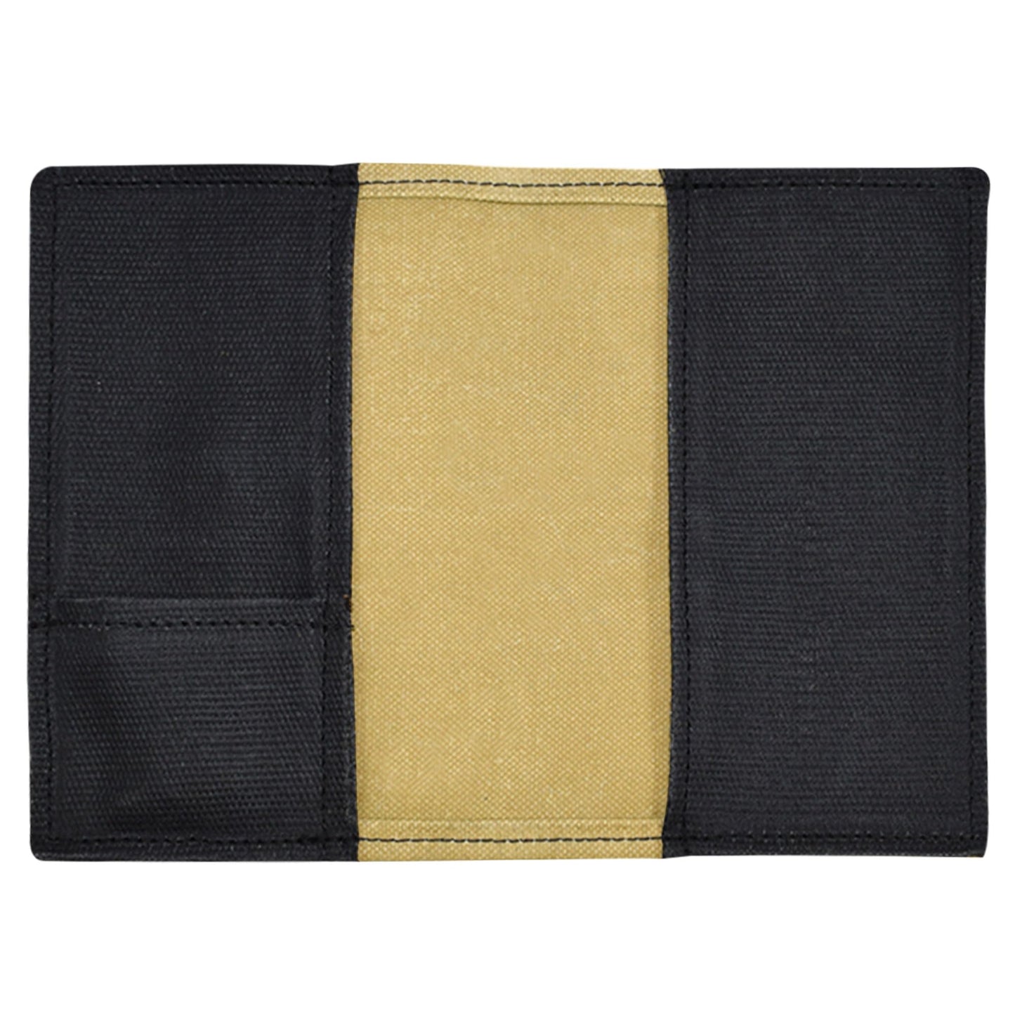 Hide & Drink, Waxed Canvas Field Notes Cover, Wallet Case (3.5 x 5.5 in.) Journal Cover with Pencil Paper & Cards Slot, Travelers Pocket Notebook Handmade (Charcoal Black)