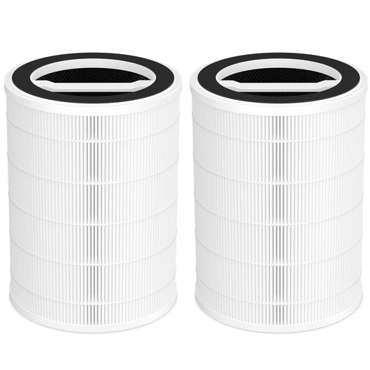2-Pack P200S/P200 Pro Replacement Filter for WELOV P200S/P200 Pro Air Purifier, 3-in-1 HEPA and High-Efficiency Activated Carbon Filter for Smoke, Dander, Pollen, Dust, Unwanted Odors