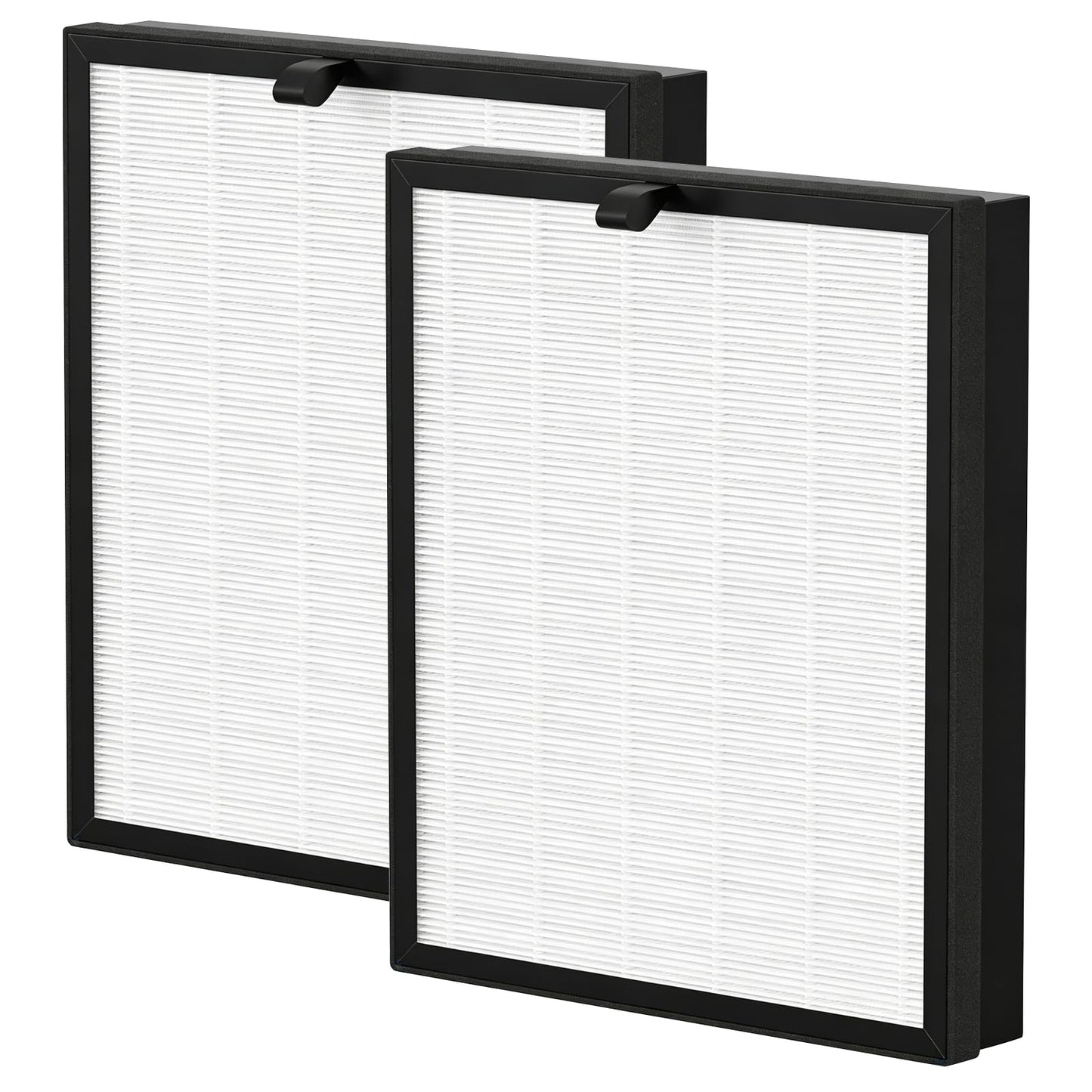 2 Pack 400 Replacement Filter for PuroAir 400 Air Purifier, 3-in-1 True HEPA 14 Replacement Filter and Activated Carbon Filter, White-2