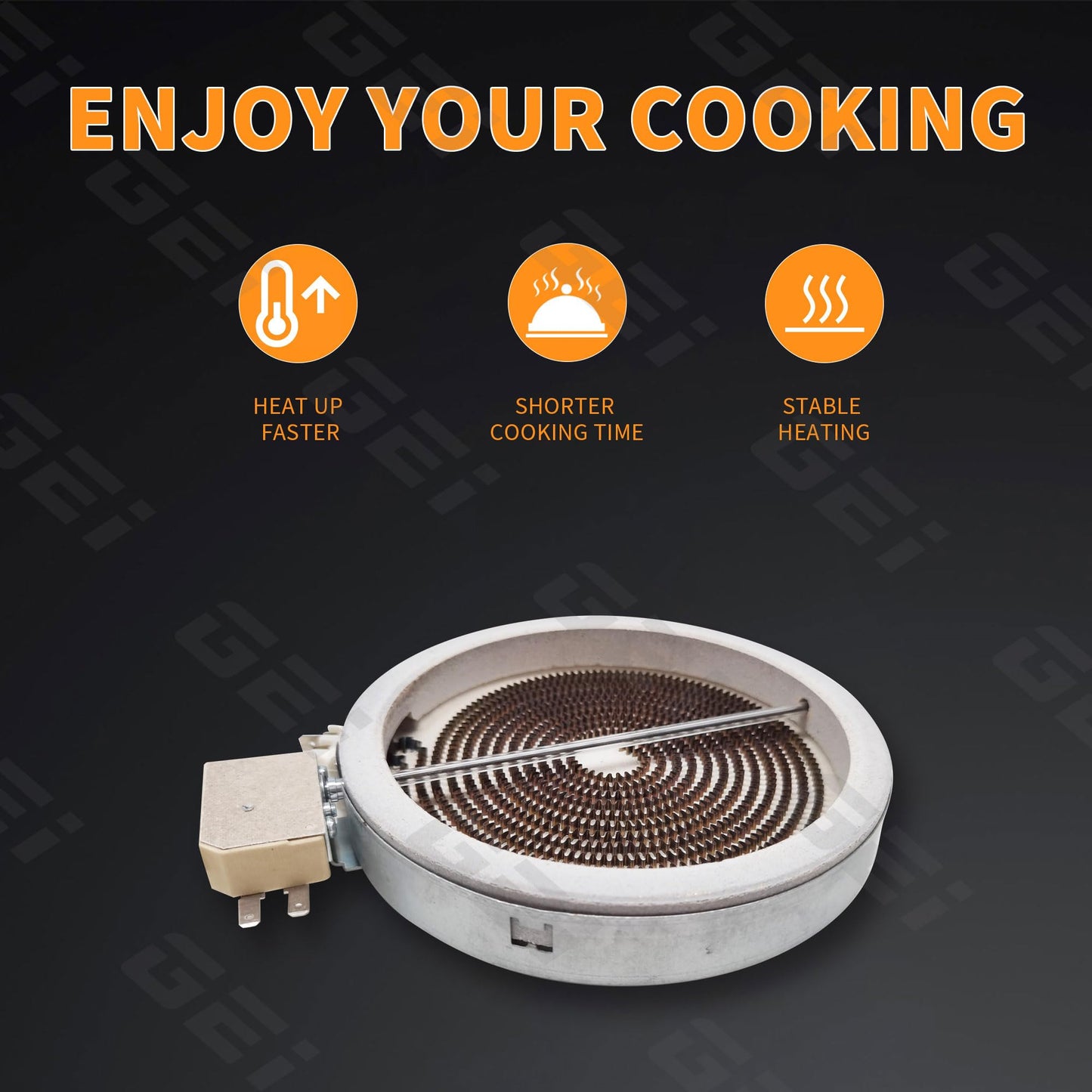Upgraded WB30T10145 5.5" Radiant Surface Element Compatible with Electric Range, DG47-00060A MEE62385001 Range Oven Heating Element 1652042812 Replaces PS2370248