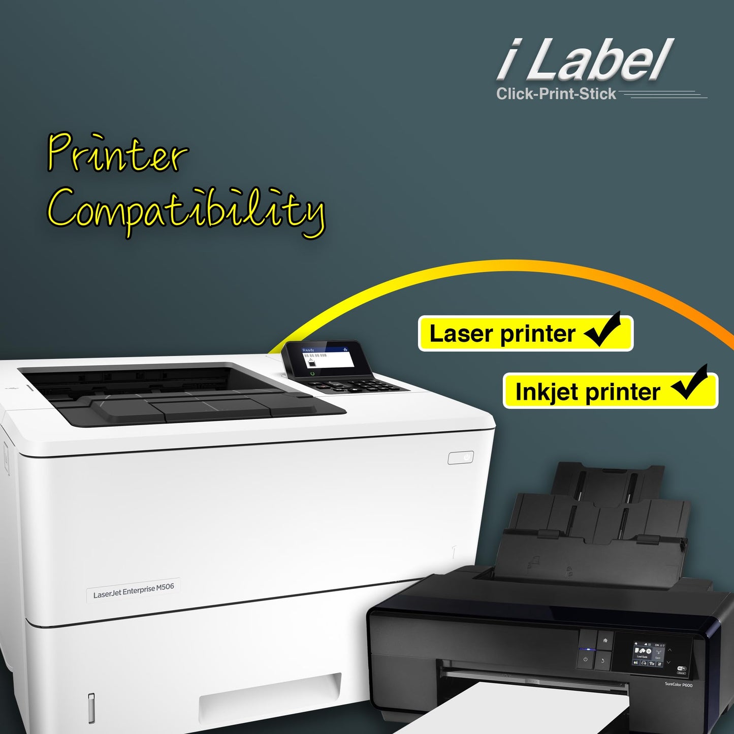 8.5" x 11" Full Sheet Label Sticker Paper for Laser & Inkjet Printers[600 Sheets,600 Labels]