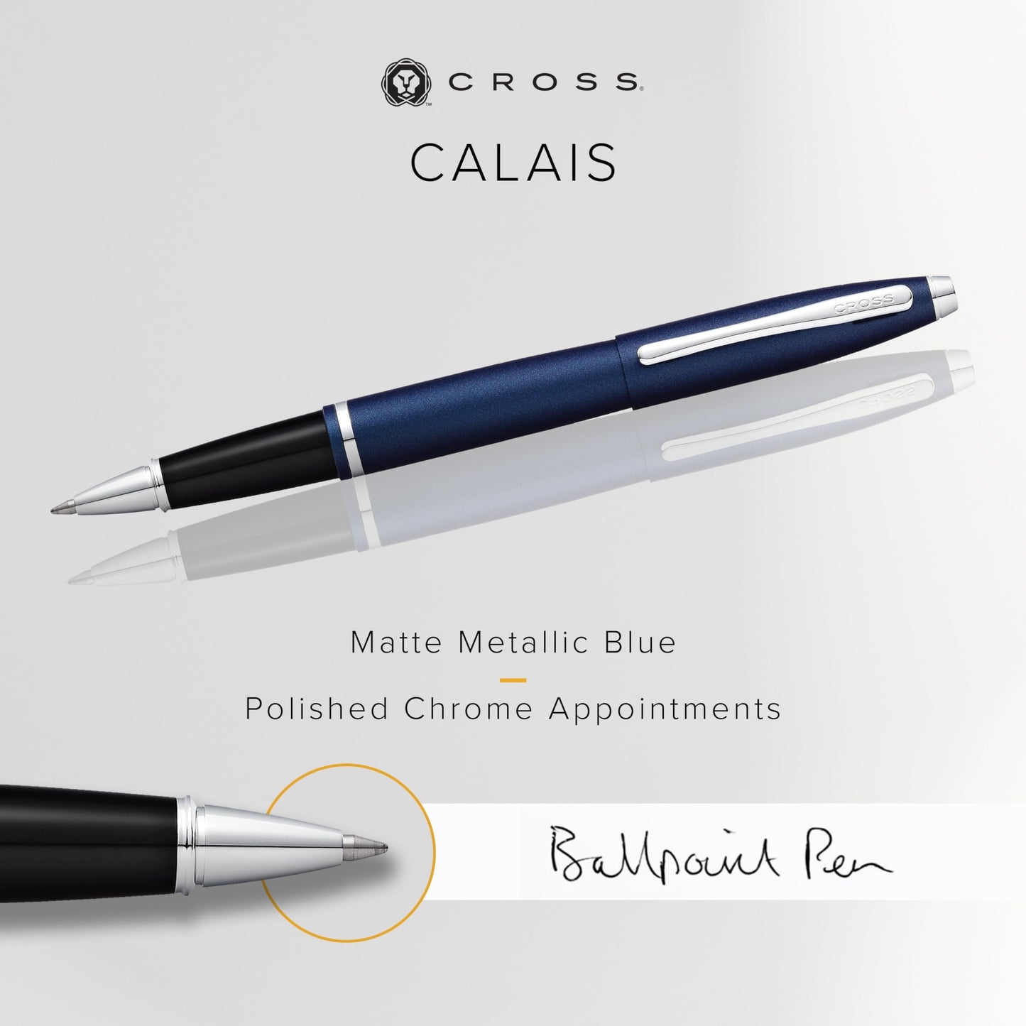 Cross AT0115-18 Calais Matte Metallic Rollerball Pen, Midnight Blue