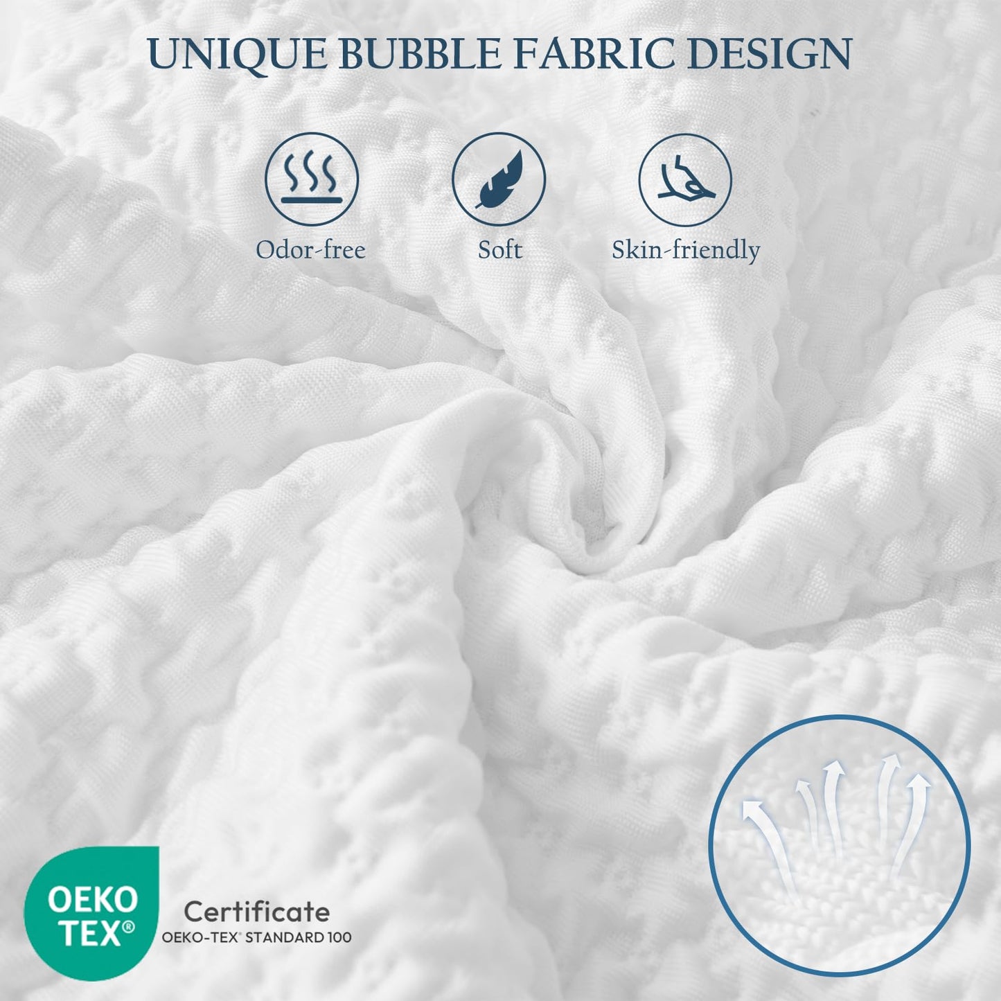 Cooling Side Sleeper Pillow for Neck and Shoulder Support, Ergonomic Curved Crescent Gusseted Luxury Shredded Memory Foam( CertiPUR-US Certified ) with Extra Fill, Cool & Soft Cover, White Standard