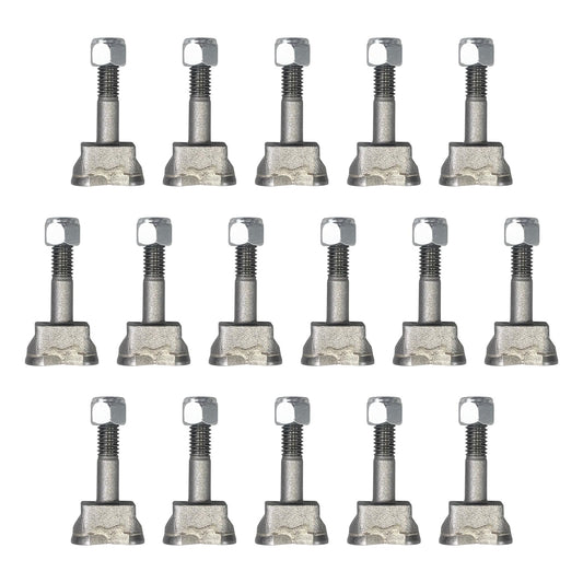16PCS Stump Grinder Teeth Compatible with Vermeer Yellow Jacket Carbide Mulcher Teeth Stump Grinder Blades Remover Parts for Stumps Removal