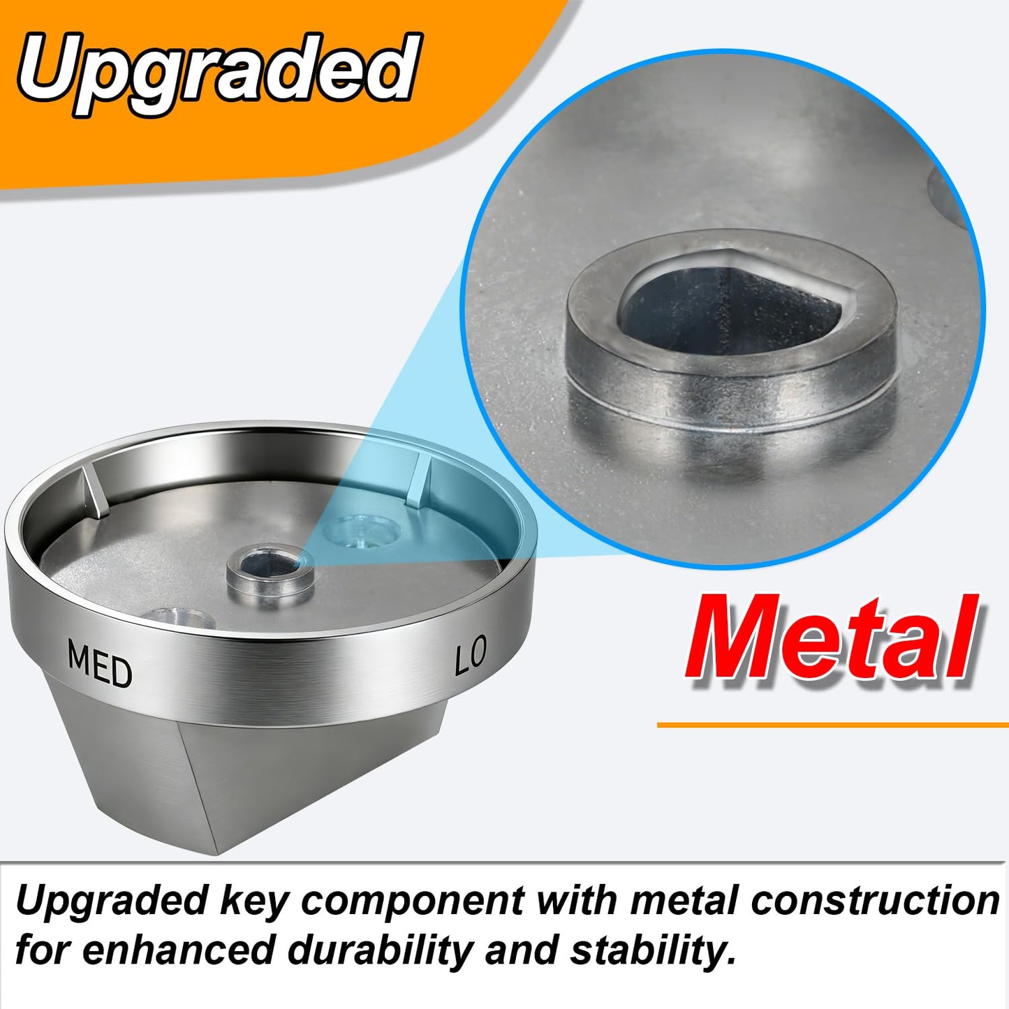 Upgraded DG94-04167A Fit for Samsung Stove Knob Replacement and DG94-03950A DG94-03955 Gas Stove Knobs Models NX60A6111SB/AA NX60A6315SS/AP etc for Samsung Gas Stove Electric Stove knobs