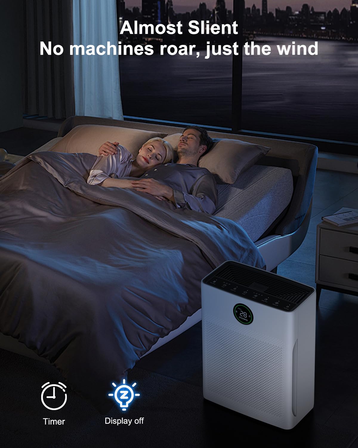Mooka Genuine Mode PR1 Air Purifier Replacement Filter, H13 True HEPA Air Purifiers for Home Large Room up to 2200sq.ft, with Washable Pre Filter, Removes Pollen Dander Smoke Pet Hair Dust