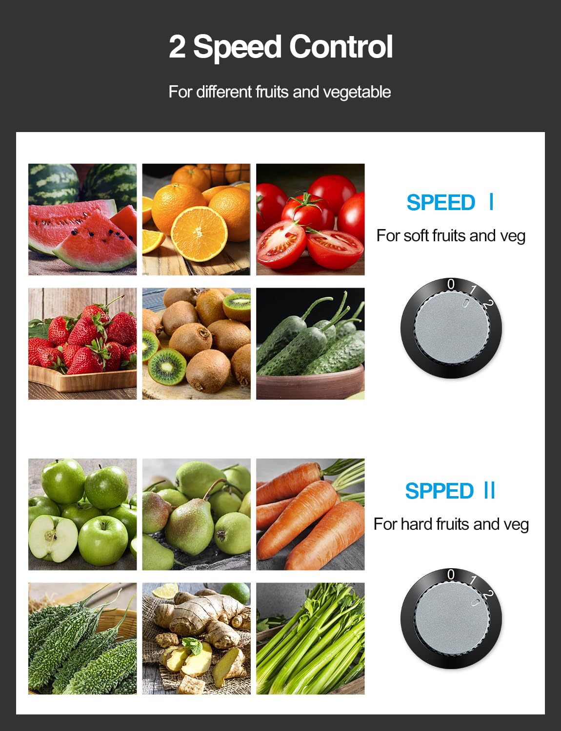 Juicer Machine, 800W Centrifugal Juicer Extractor with Wide Mouth for Fruit Vegetable, Easy to Clean, Stainless Steel, BPA-free (Black)
