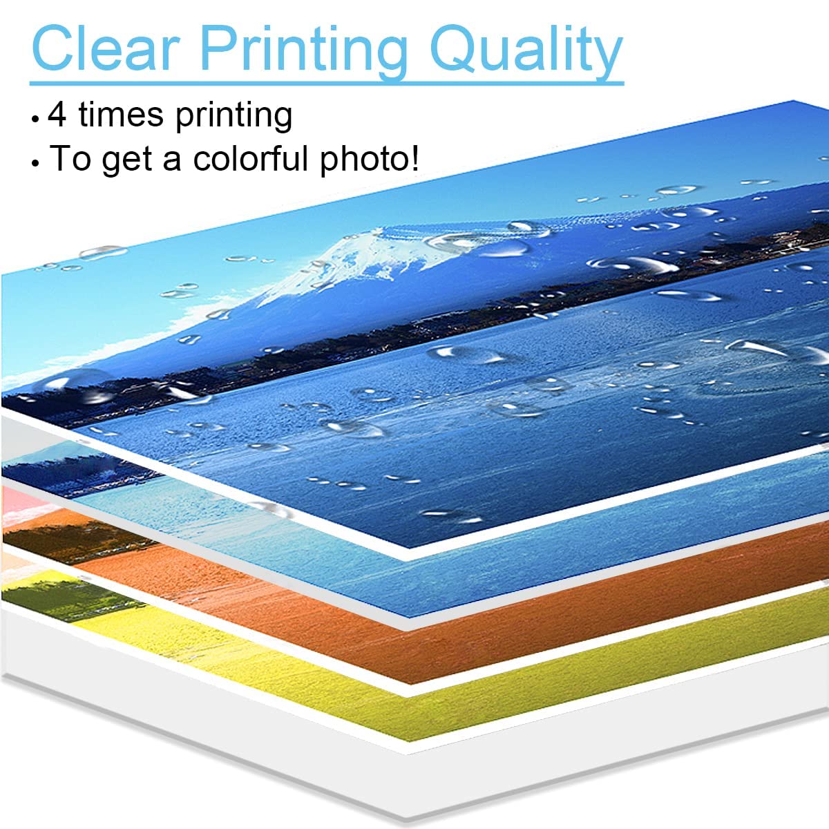 KP-108IN 4x6 inch Color Ink and Paper Set Compatible with Canon Selphy CP1500 CP1300 Ink and Paper 4 x 6 Inch 100mm x148 mm (3 Ink +108 Sheets Glossy Photo Paper)