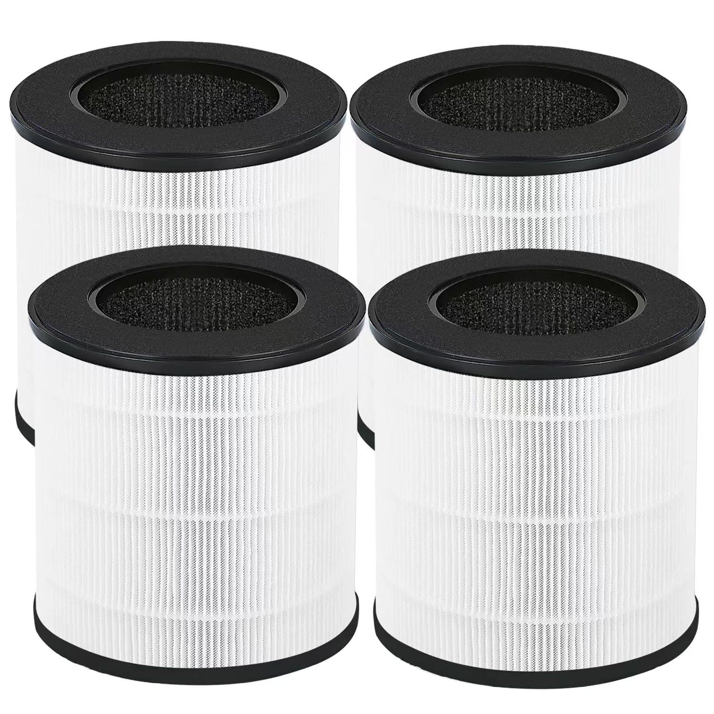 CHAMONNY B-D02U Filter Replacement, Compatible with VEWIOR B-D02U Air Purifier and MOO-KA B-D02L and KOIOS B-D02L Air Purifier, 4Pack