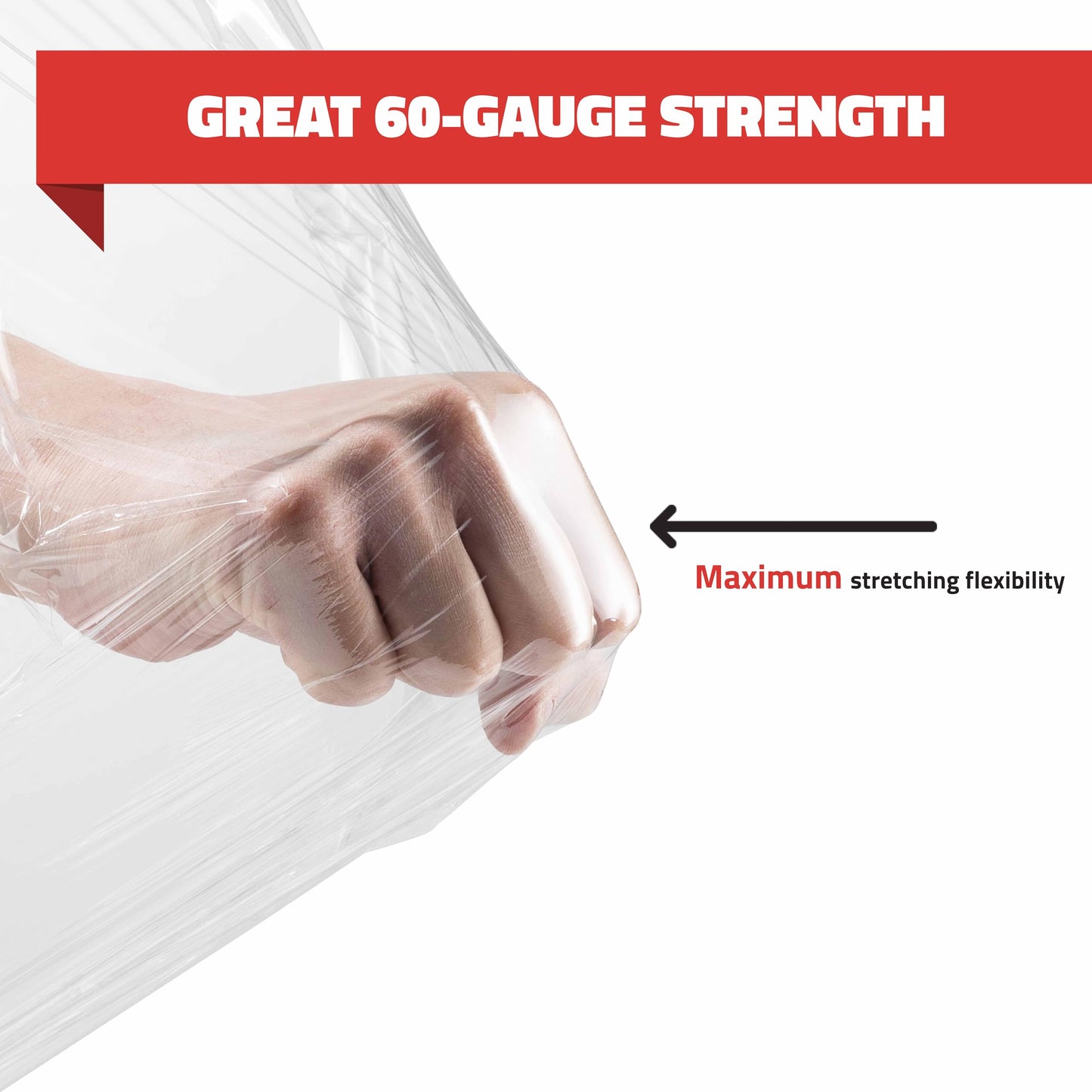Stretch Wrap with Handle Industrial Strength 2 Pack 11" x 1000 Ft 60 Gauge Thick Shrink Wrap Roll for Moving Supplies, Furniture, Pallets, Plastic Wrap for Packing, Heavy Duty Stretch Film