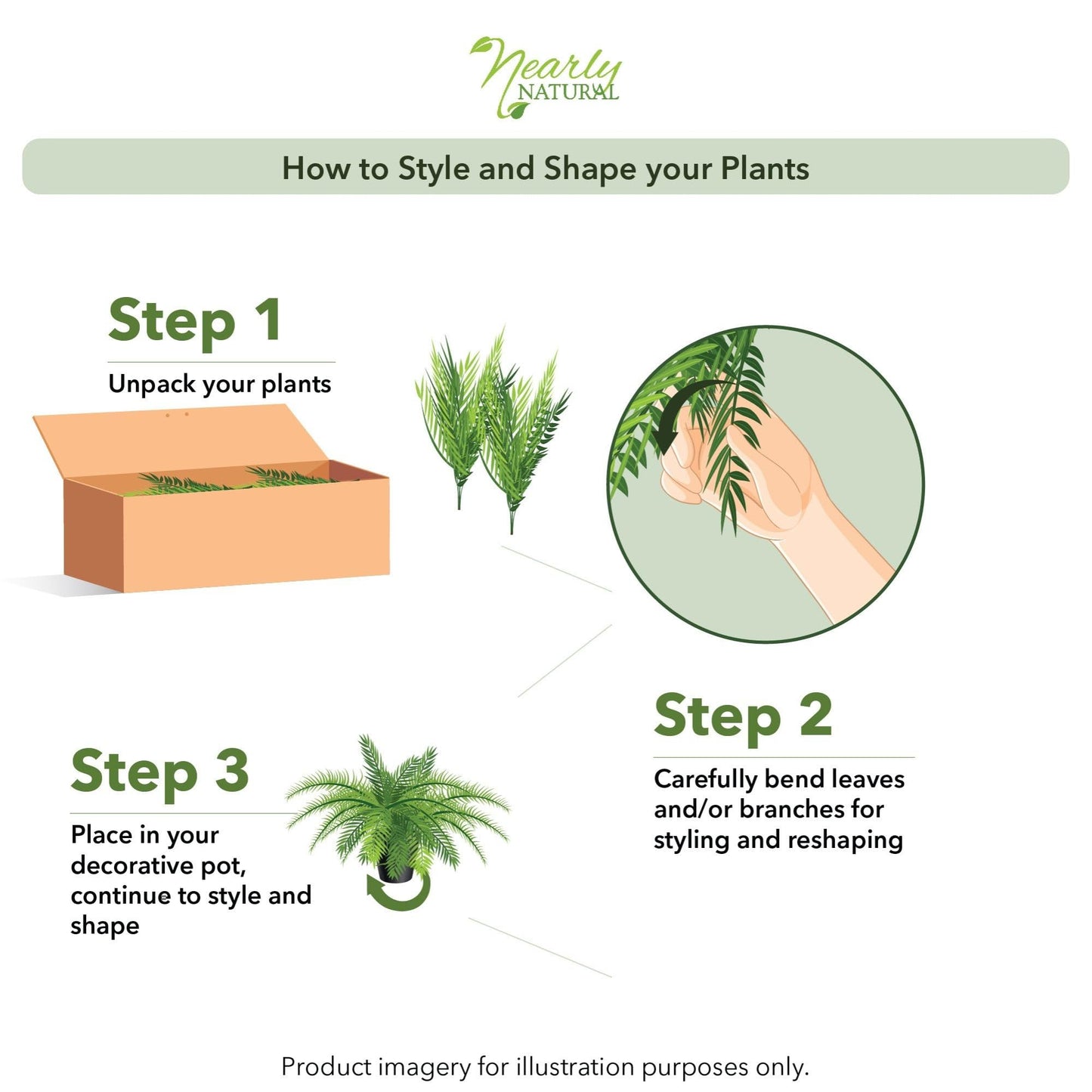 Nearly Natural 40in Hanging Artificial Boston Fern Plant Set of 2 - Realistic Faux Greenery for Indoor Home, Office, and Bathroom Decor