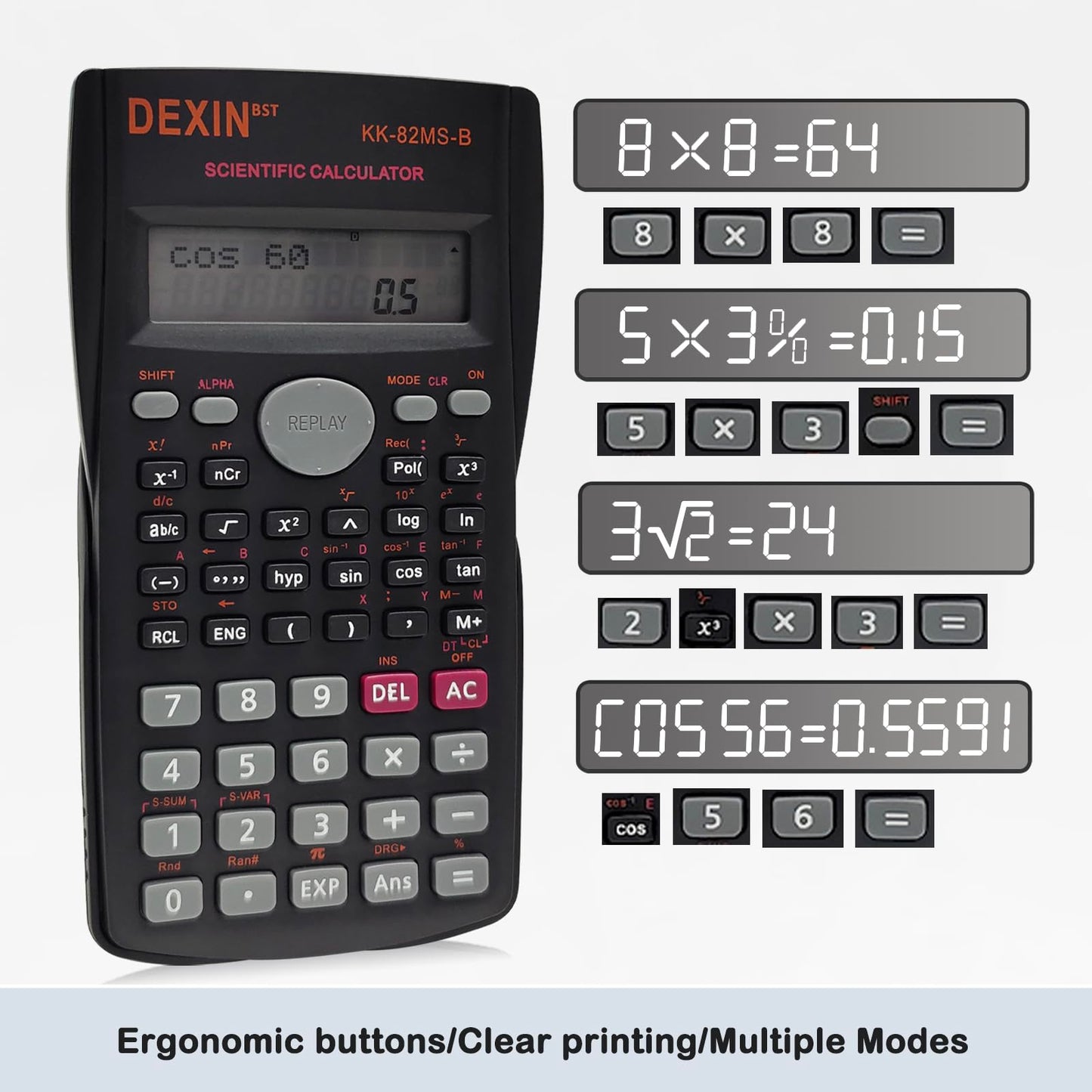 YUQILIN 16 Pack 2 Line Engineering Scientific Calculator, Basic Construction Multi-Function Large Display Pocket Calculators Ideal for Office School Teacher Student Finance Math Chemistry Bussiness