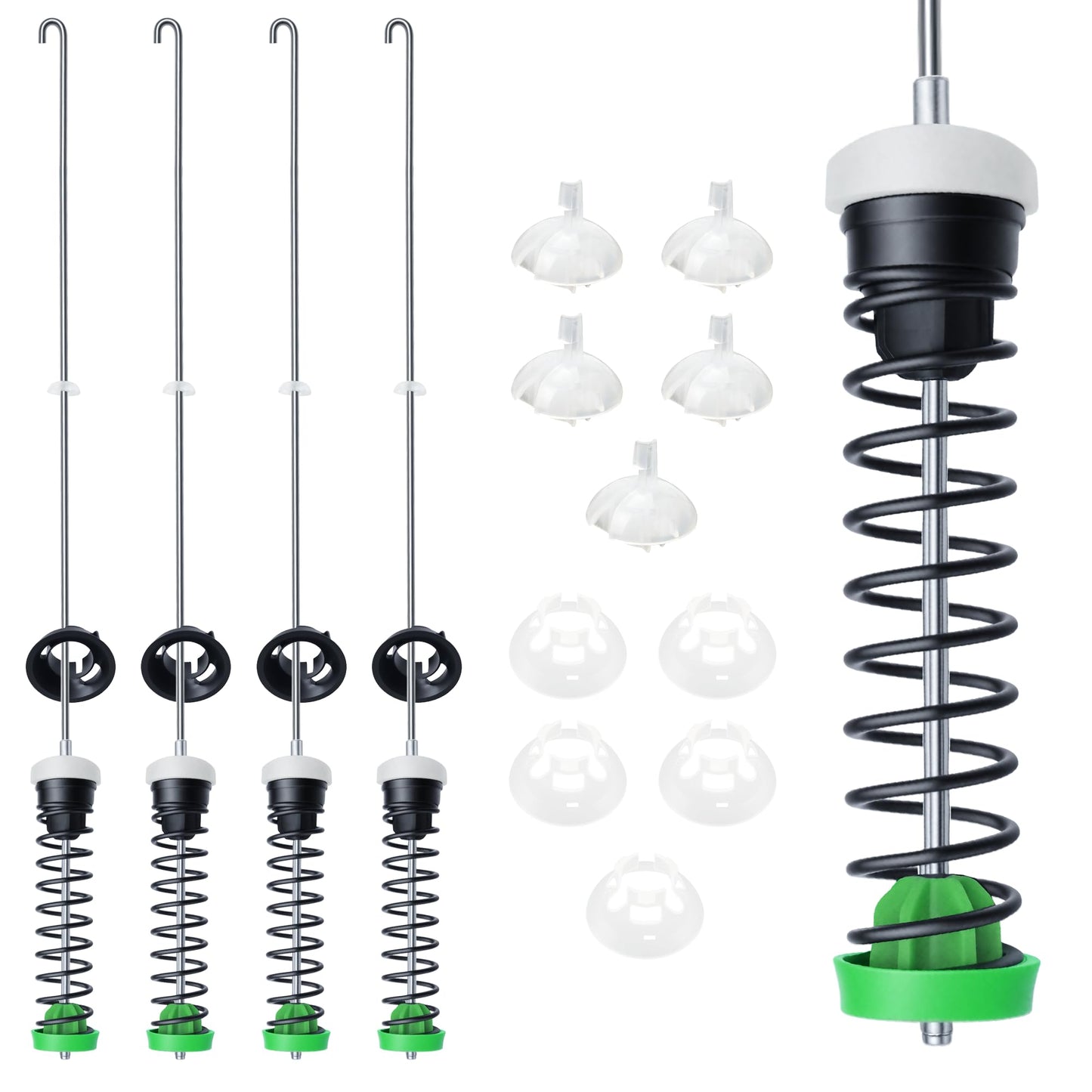 【2026 Upgraded】MVWC565FW1 MVWC565FW2 MVWC565FW0 MVWX655DW1 W11130362 Washer Suspension Rod Kit - Balance & Stabilize for Whirlpool Maytag Kenmore Bravos Top Load Washer | Fits WTW5000DW3/DW2/DW1