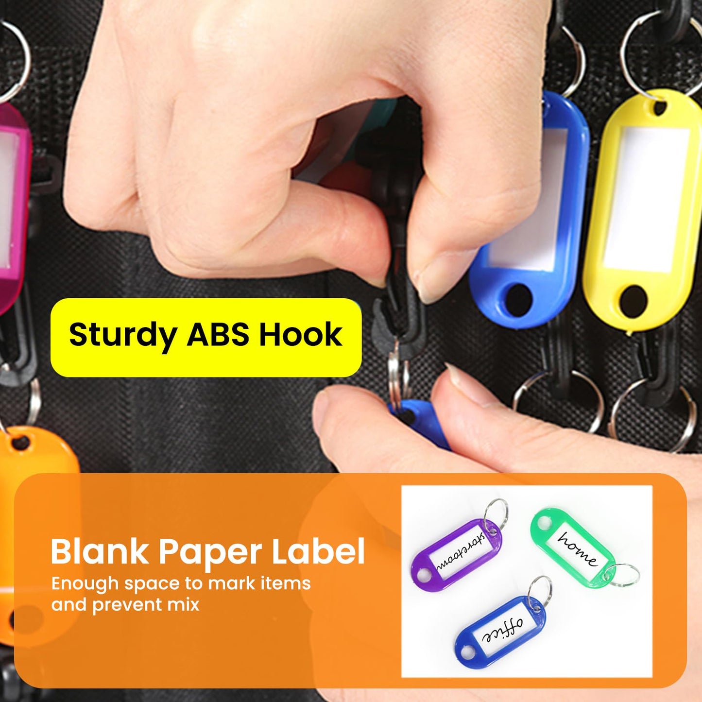 150 Position Key Organizer with Combination Lock, Waterproof Fireproof Zippered Key Case, Key Holder Box for Rental Management Real Estate Sales Hotel Executives