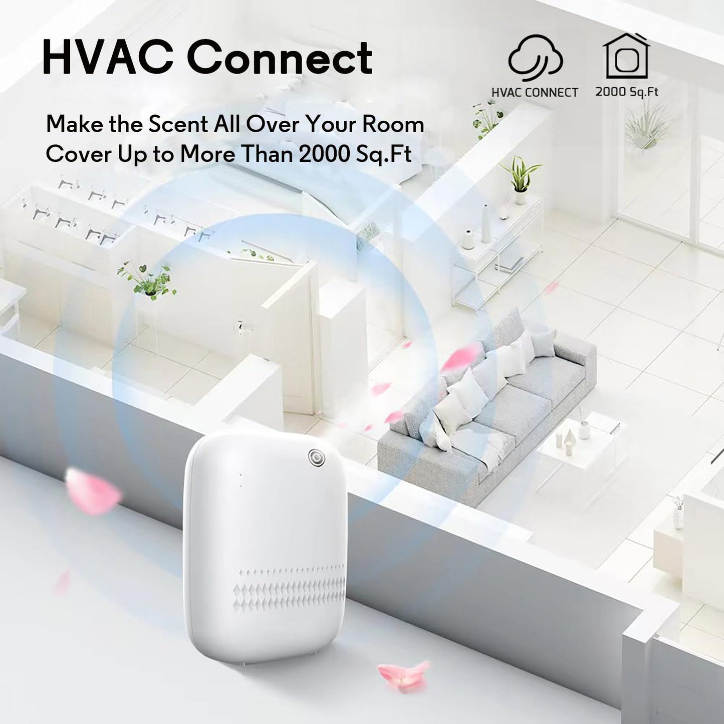 BAIESHIJI Upgraded Waterless Essential Oil Diffuser, Scent Air Machine for Home Cover Up to 2000 sq.ft, Scent Diffuser 400ML, Hotel and Commercial Use, Cold-Air Tech for Spa, Office