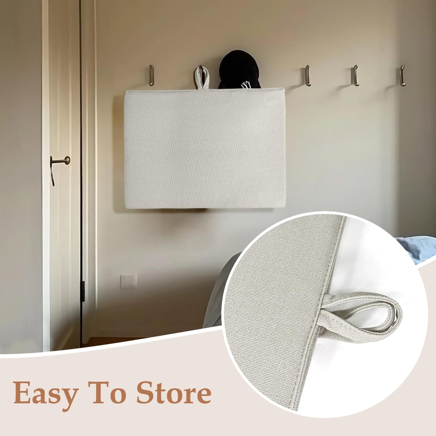 MTZRFLL 24" x 16" Ironing Mat Foldable, Portable Small Thickened Heat Resistant Cotton Wood Mini Ironing Pad Board for Table Top, Washer, Bed, Dorm, Travel, Countertop, Tabletop, Double Sided Use
