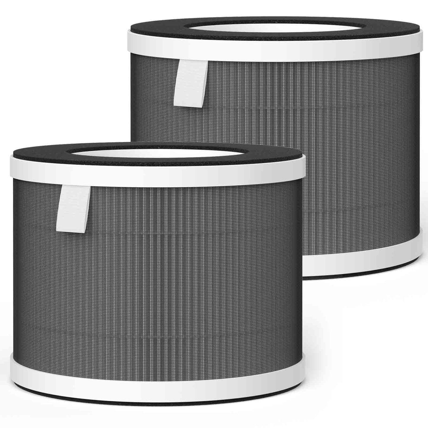 KJ80 Replacement Filters for Happi KJ80 My Happi Purifier, 3-in-1 filter of Activated carbon and fine mesh nylon filter, 2 Packs