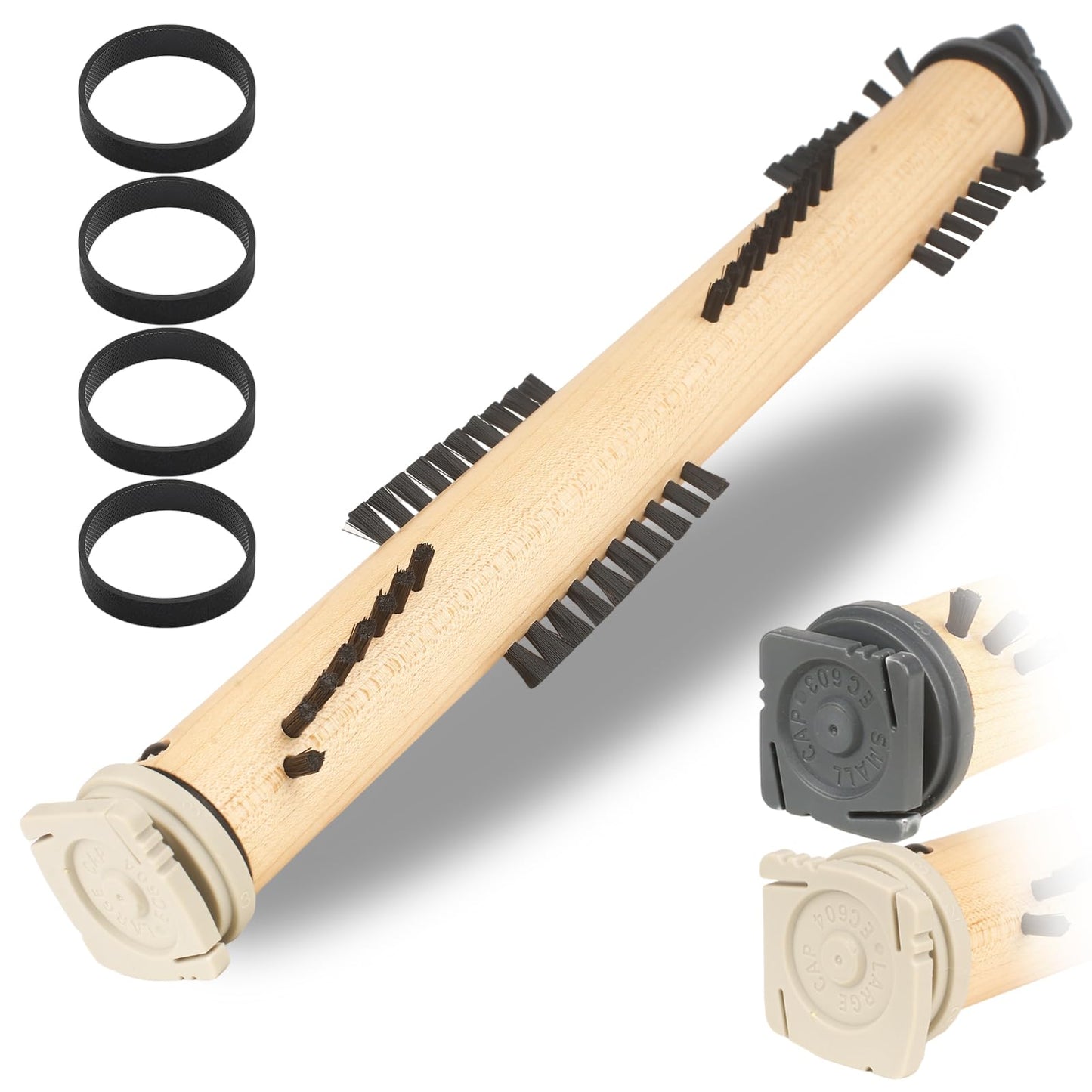KEEPOW Replacement Part Compatible with Kirby Vacuum Brush Roll with 4 Pcs Belt, Compatible with Generation Models G3-G10, Sentria, Avalir Series