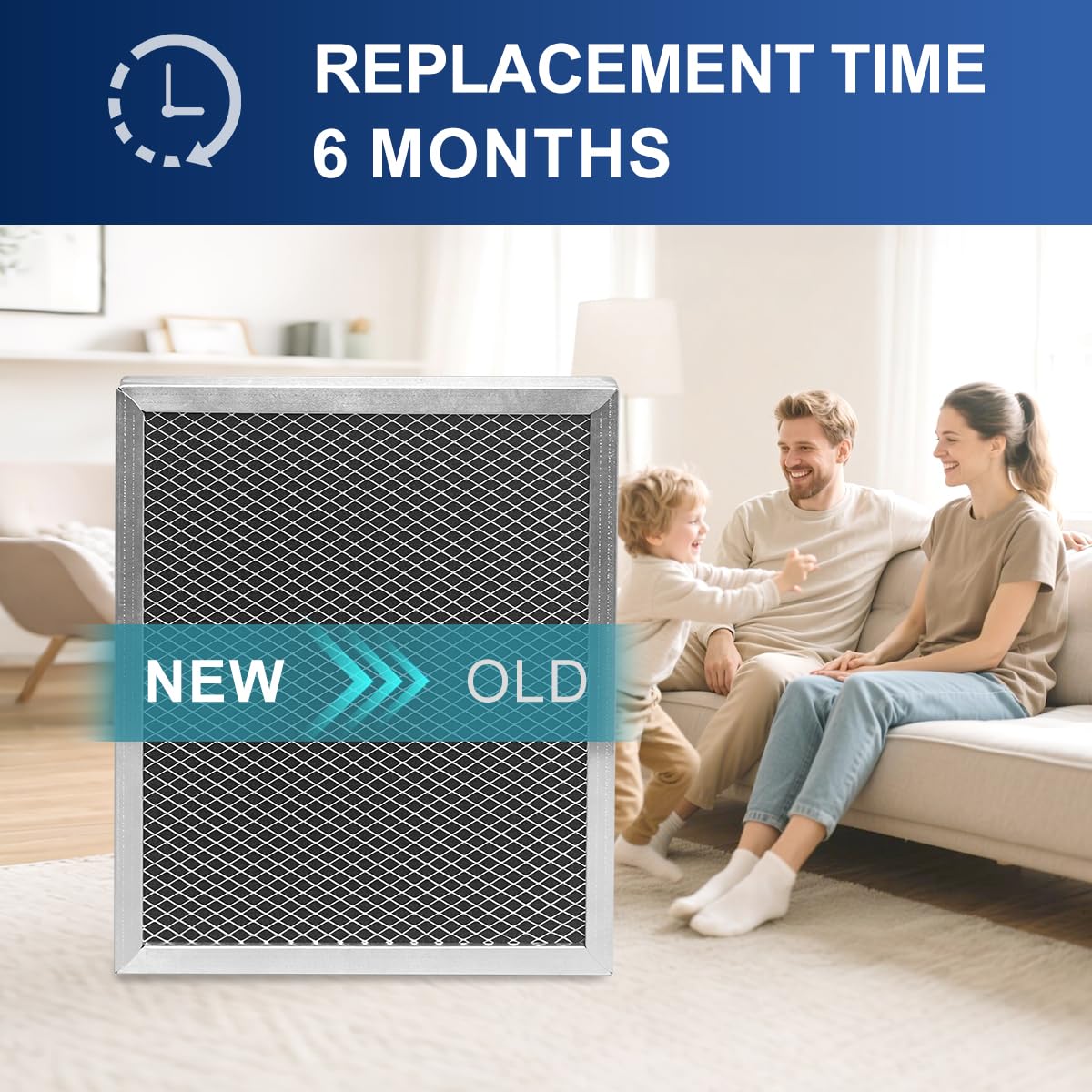 5443 Dehumidifier Filter MERV 8 Washable 10x12x1 Compatible with Whole-House Dehumidifiers Models 1830 1850 1852 and Ventilation Models 8191 8192 Replacement Filter by Aliveair 2 Packs