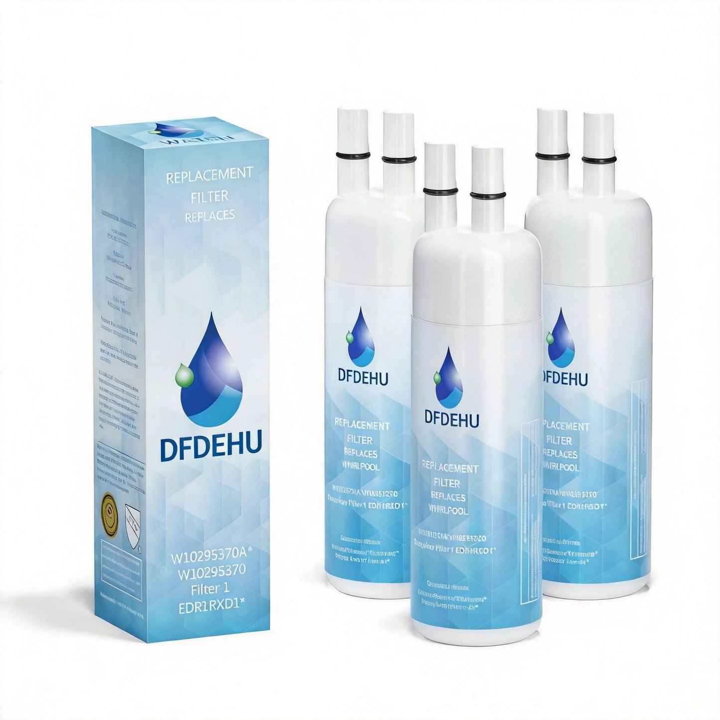Water Filter Replacement for WRS325SDHZ, WRS325SDHZ08, Whirlpool WRS571CIHZ04, WRS325FDAM04, WRS588FIHZ04, WRS321SDHZ08, WRS555SIHZ06, WRS325FDAW04, WRS315SDHZ08, 3PACK