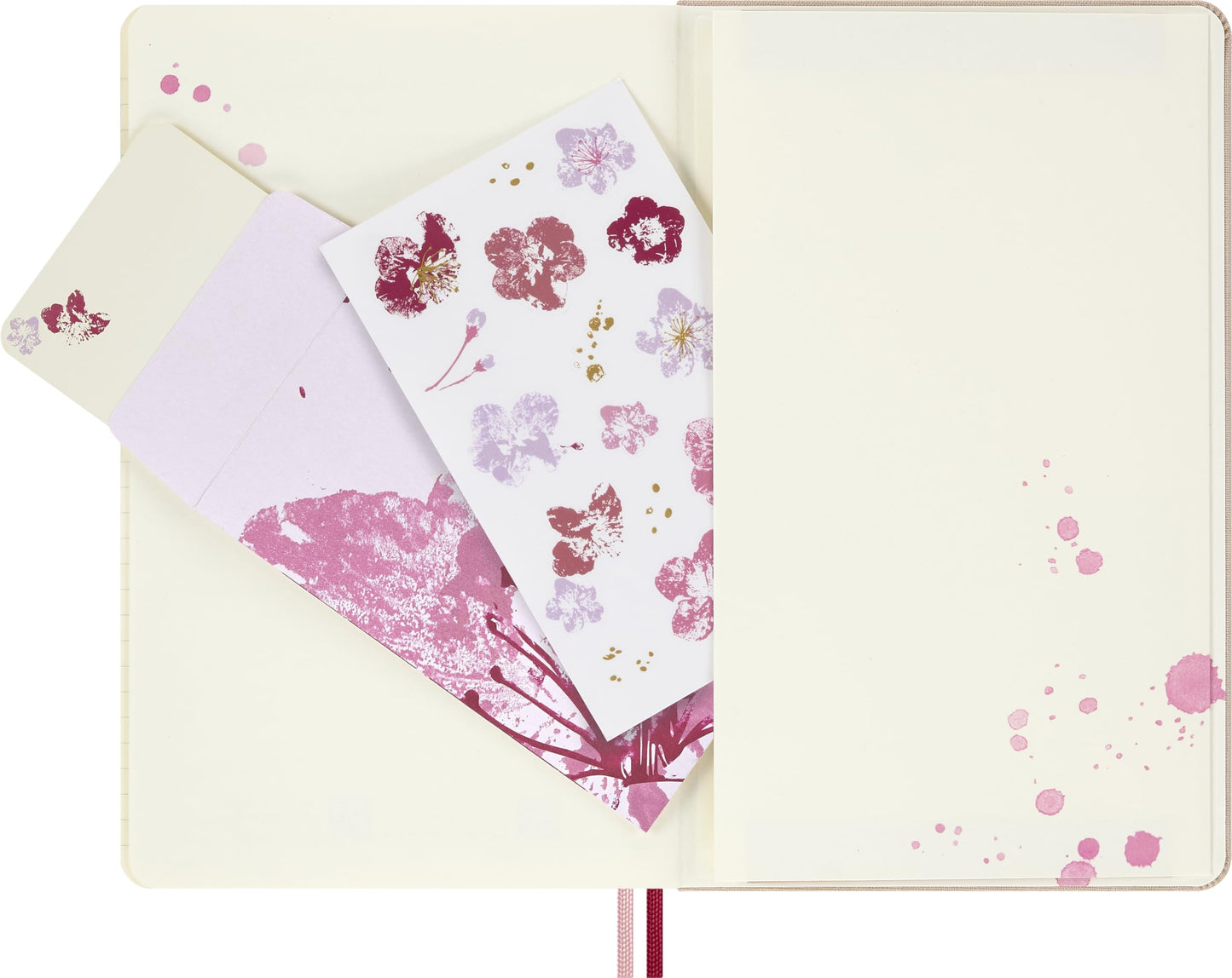 Moleskine Limited Edition Sakura 18 Month 2026-2027 Weekly Planner, Hard Cover, Large (5" x 8.25"), Pink with Gold Accents, 208 pages
