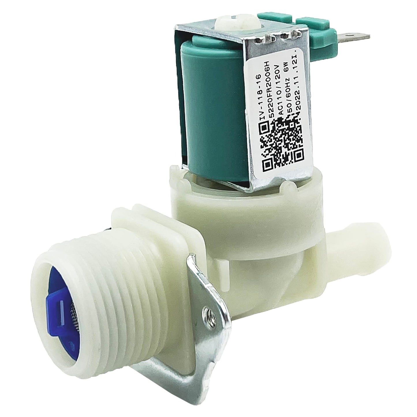 Washer Water Inlet Valve 5221ER1003A&5220FR2006H set Package for LG WM5000HWA WM9000HVA WM9000HWA WM3670HWA WM2677HWM WM3050CW WM2077CW WM2016CW/00 WM3570HVA/01 WM3370HWA/00 WM2233HW/00 WM2140CW