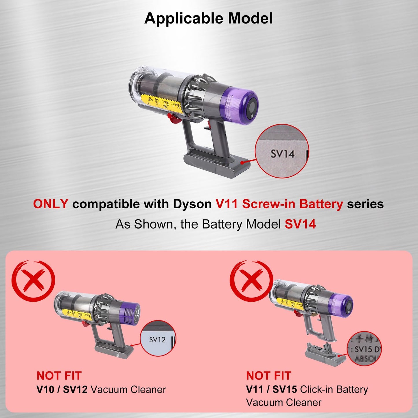 Metal Trigger Switch Assembly Compatible with Dyson V11 SV14 Vacuum Cleaner Power Button Replacement Parts
