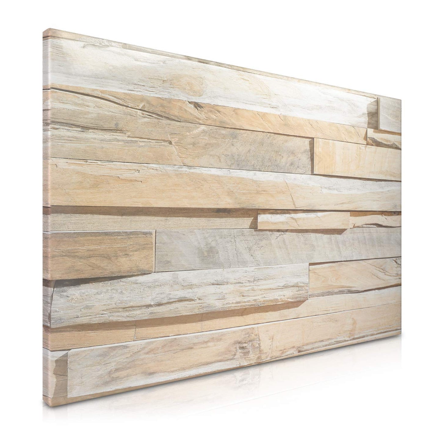 Navaris Magnetic Dry Erase Board - 16 x 24 inches Decorative White Board for Wall with Design, Includes 5 Magnets and Marker - Stone Wall